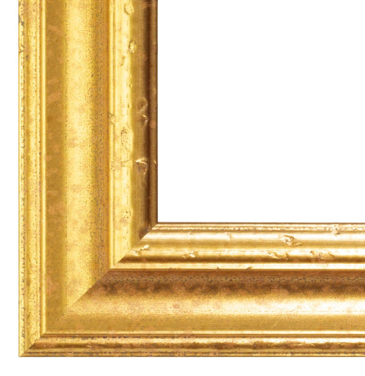 (1 25x25 Bilderrahmen Vintage, BIRAPA Einzelrahmen Holz Florenz, cm, Stück), Gold