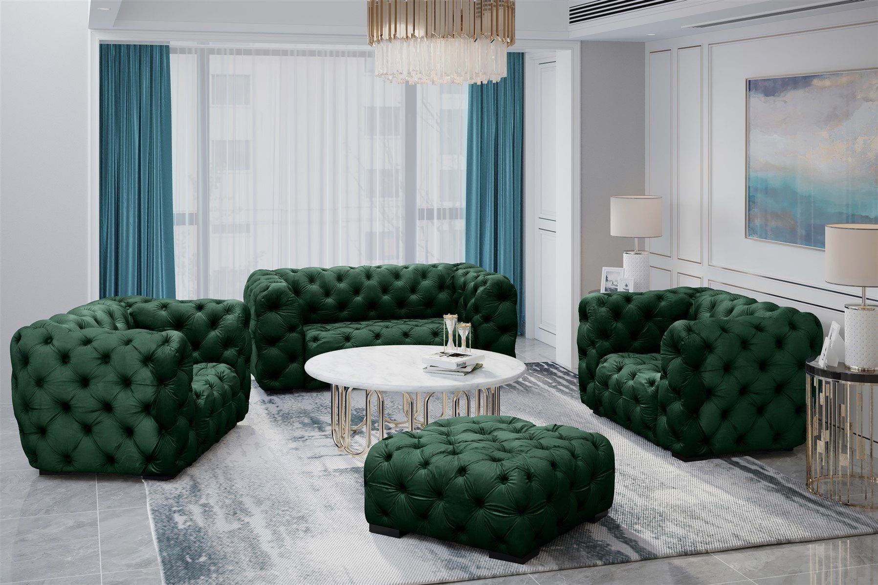 Fun Möbel Polstergarnitur Sofaset NATALIE 3-1-1 günstig online kaufen
