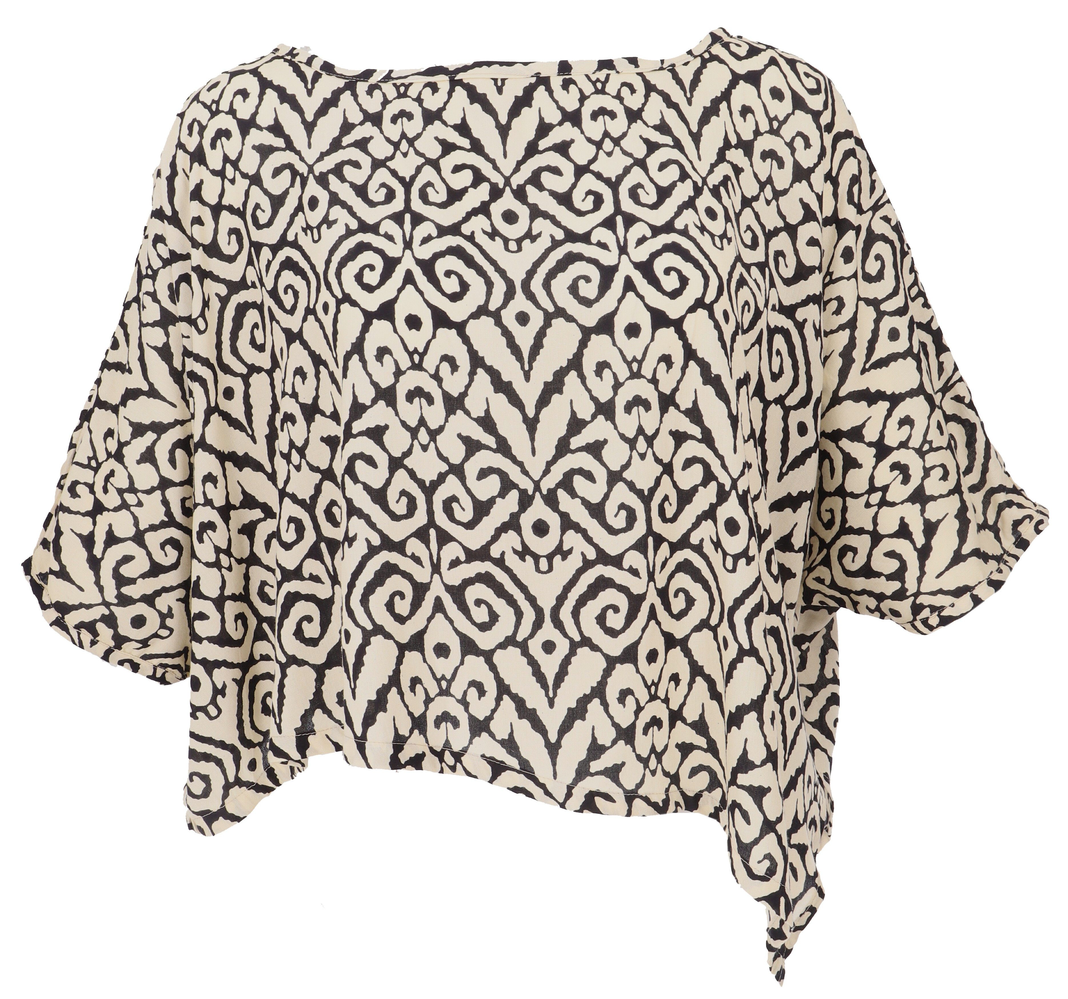 Guru-Shop Longbluse Boho Blusentop, asymmetrische Basic.. günstig online kaufen