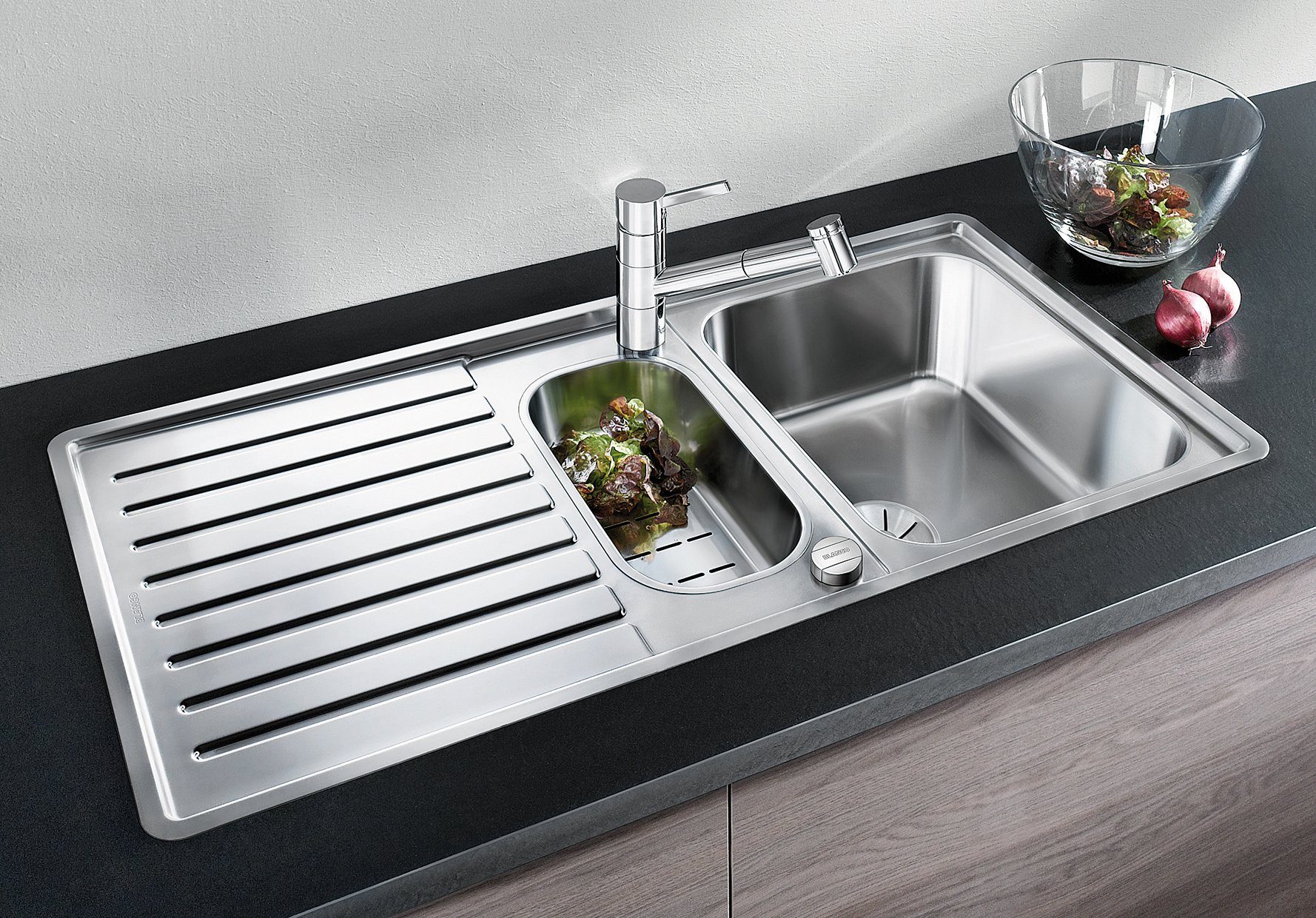 Blanco Küchenspüle CLASSIC Pro 6 S-IF, rechteckig, inkl. Funktionsschale aus Edelstahl
