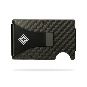 Leonardo Leone Geldscheinklammer SecureSlim RFID-Schutz Kreditkartenhalter (Kreditkartenhalterung mit Klammer, 1x Krediktartenhalterung), Sicherer RFID-Schutz und schlankes Design für stilvolle Aufbewahrung