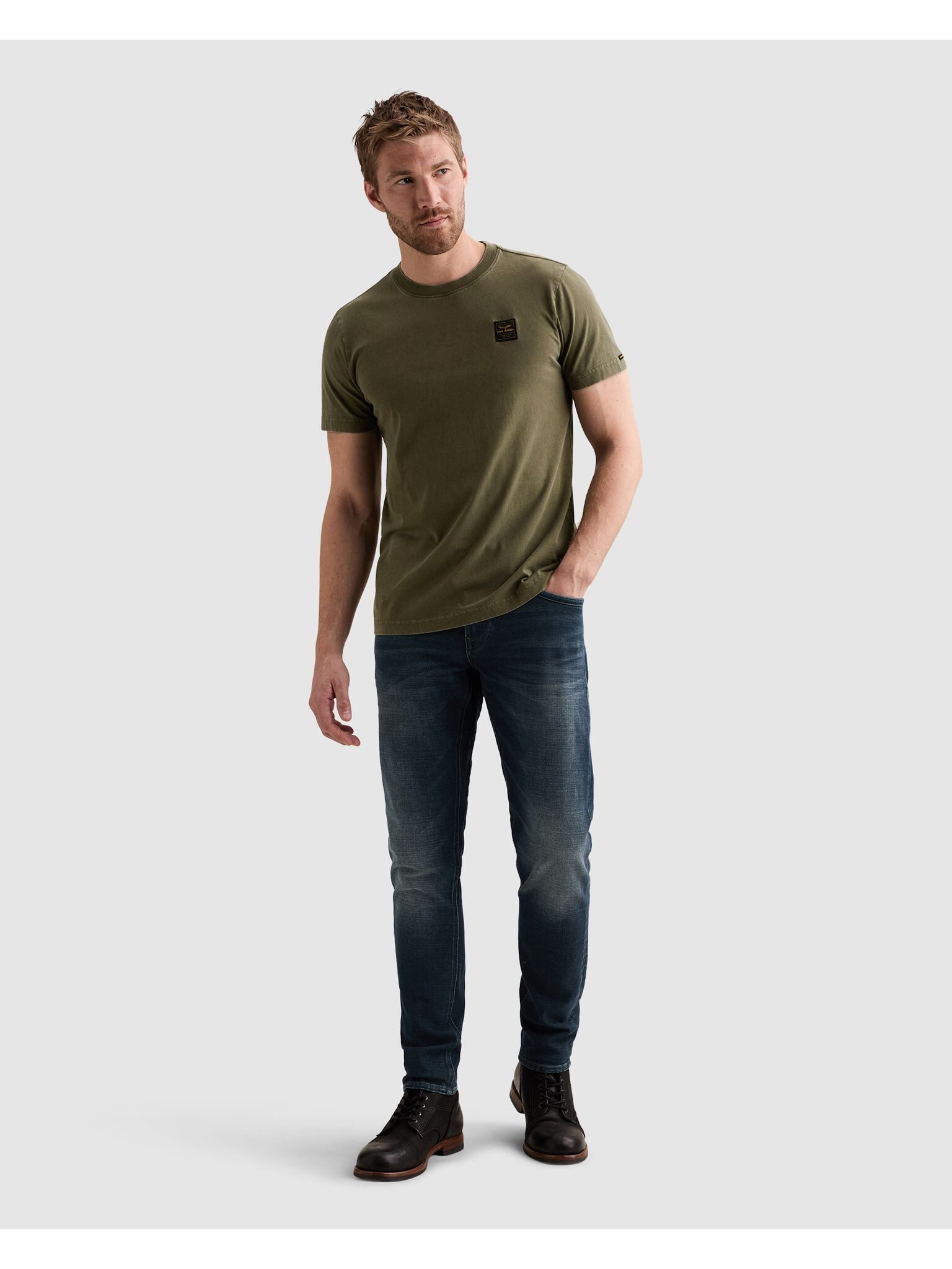 PME LEGEND T-Shirt Washed garment dye- gefärbt – Bild 3 von 5