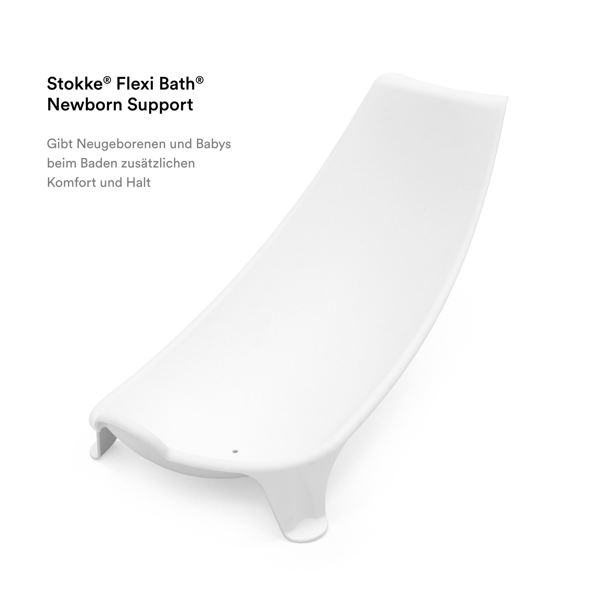 Stokke Badewannensitz Newborn Support – Badewanneneinsatz für Flexi Bath Badewanne, weiß, Badewannensitz