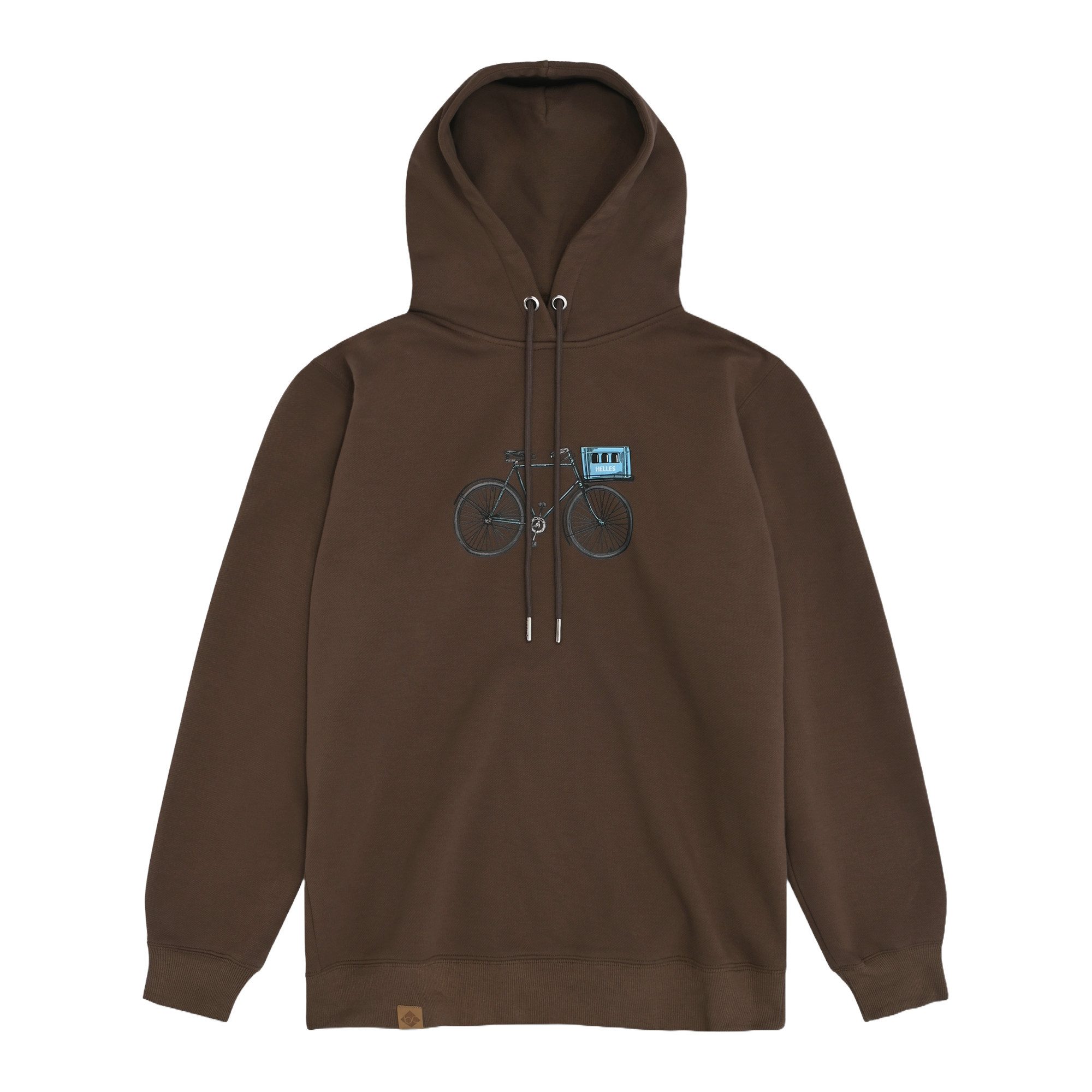 Bavarian Caps Kapuzenpullover Bavarian Caps Hoodie "Expresslieferdienst" - dunkelbraun (Kapuzenpullover, Hoodie, Hoody, Kapuzenpullover)
