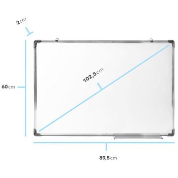Goods+Gadgets Wandtafel »Whiteboard«, (60 x 90 cm, abwischbares Memoboard), Magnet-Tafel