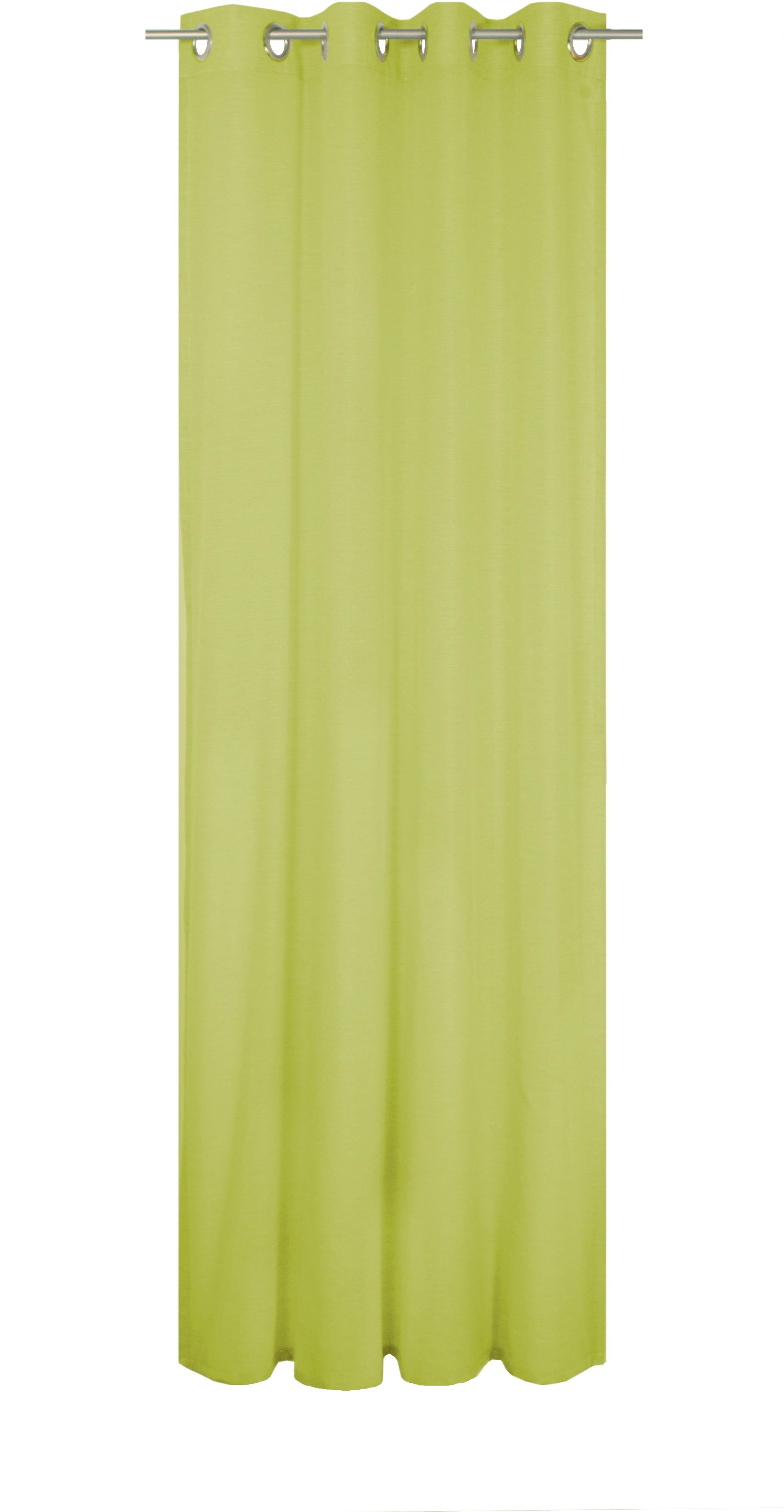 Vorhang LORCA, Wirth, Ösen (1 St), halbtransparent grün | Fertiggardinen