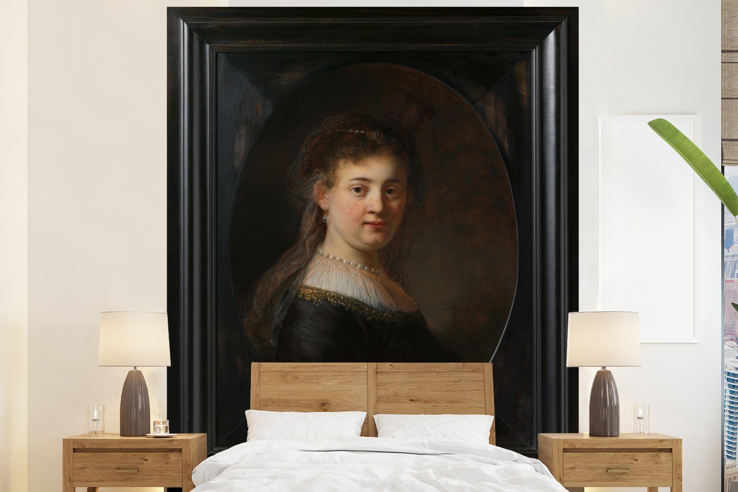 van Matt, Rijn, bedruckt, verblichener Vliestapete MuchoWow in (3 Fototapete Junge Kleidung für - St), Schlafzimmer Fototapete Frau Küche, Wohnzimmer Rembrandt