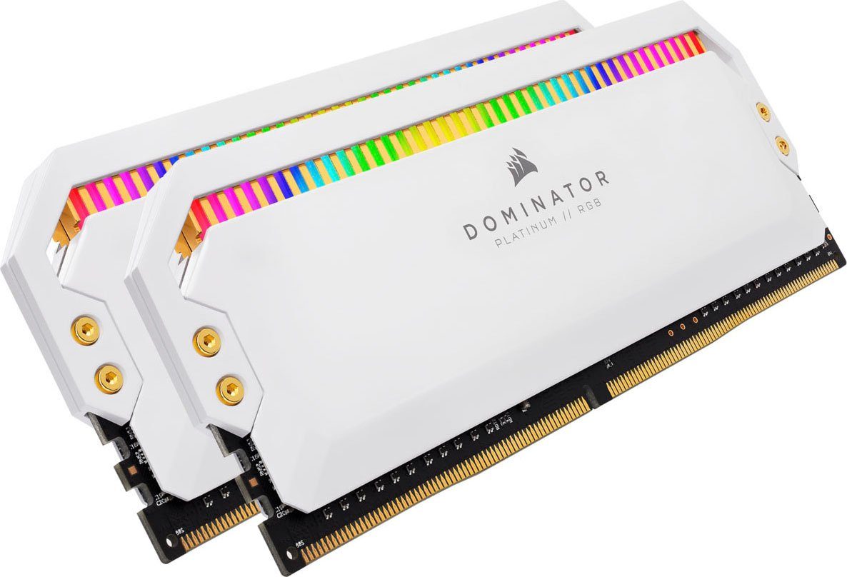 Image of Corsair »Dominator Platinum RGB DDR4 4000MHz 16GB UDIMM White (2x8GB)« Arbeitsspeicher