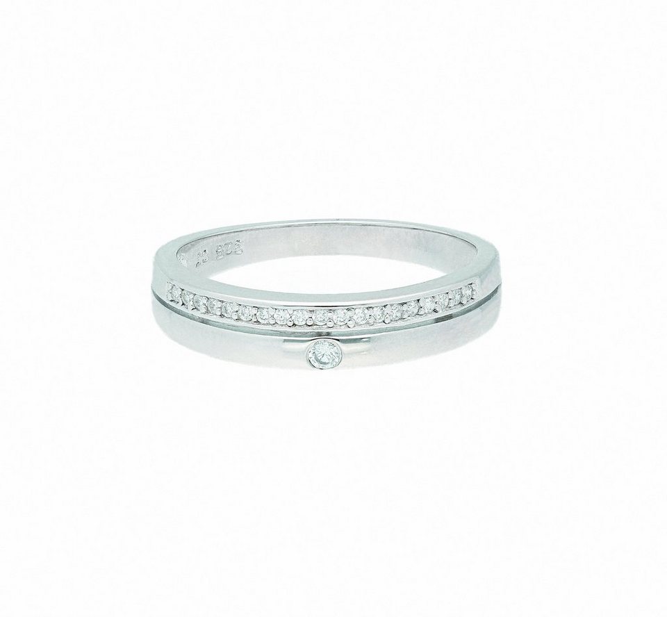 mm Ring 925 mit Adelia´s Silber Zirkonia - mit Damen, Silberschmuck 4,3 für Zirkonia, Breite Silberring Maße
