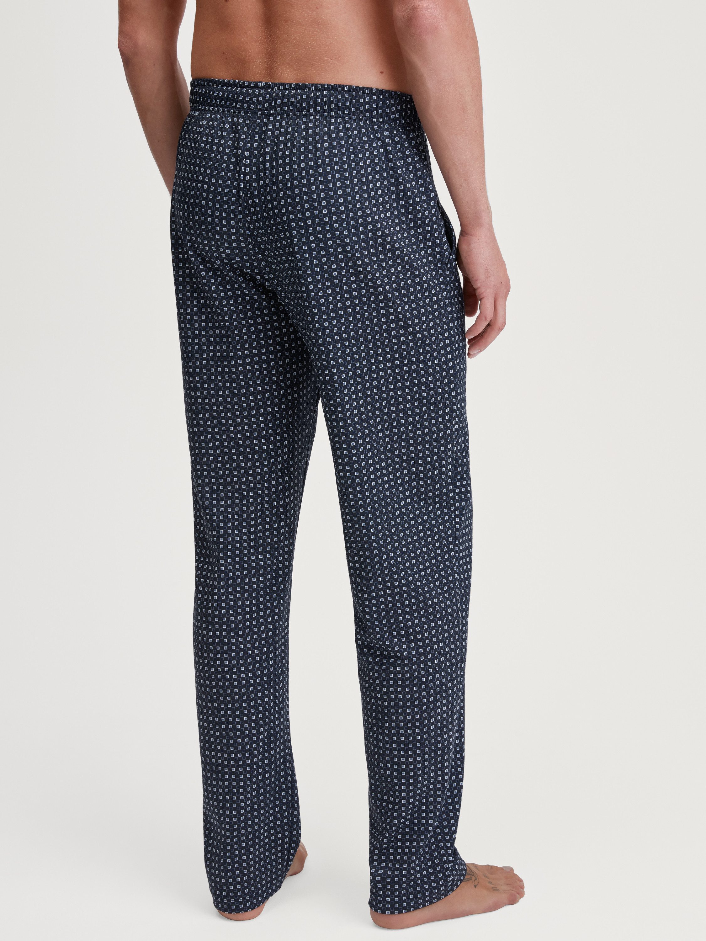CALIDA Pyjamahose Remix Basic Sleep Herren (1-tlg) 100% Baumwolle, mit Seitentaschen, atmungsaktiv, hautfreundlich