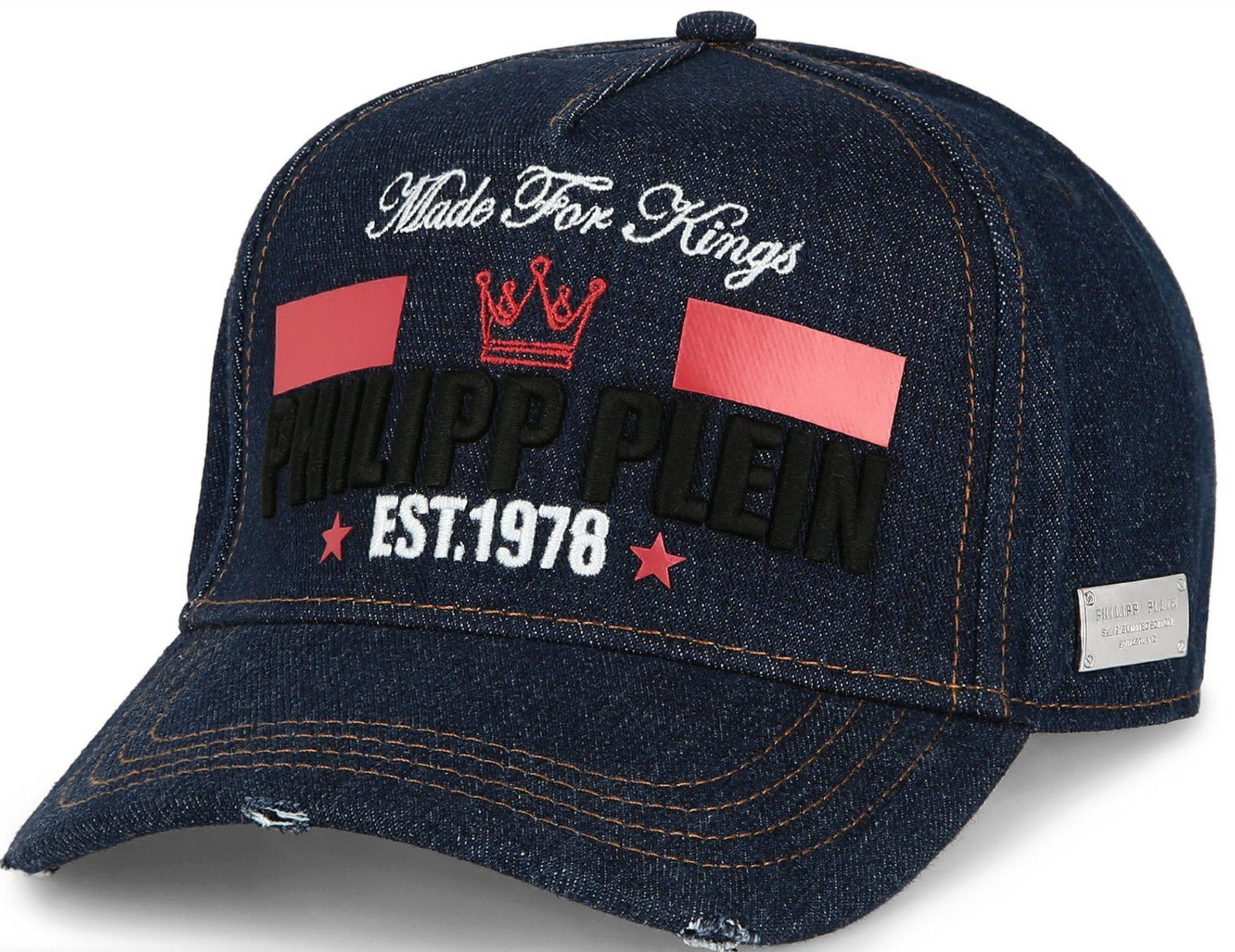 PHILIPP PLEIN Baseball Cap Logo Embroidered Kappe Moderne trifft auf ikonischen Stil