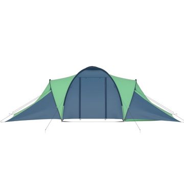 vidaXL Wurfzelt Familienzelt Kuppelzelt Campingzelt 6 Personen Blau und Grün