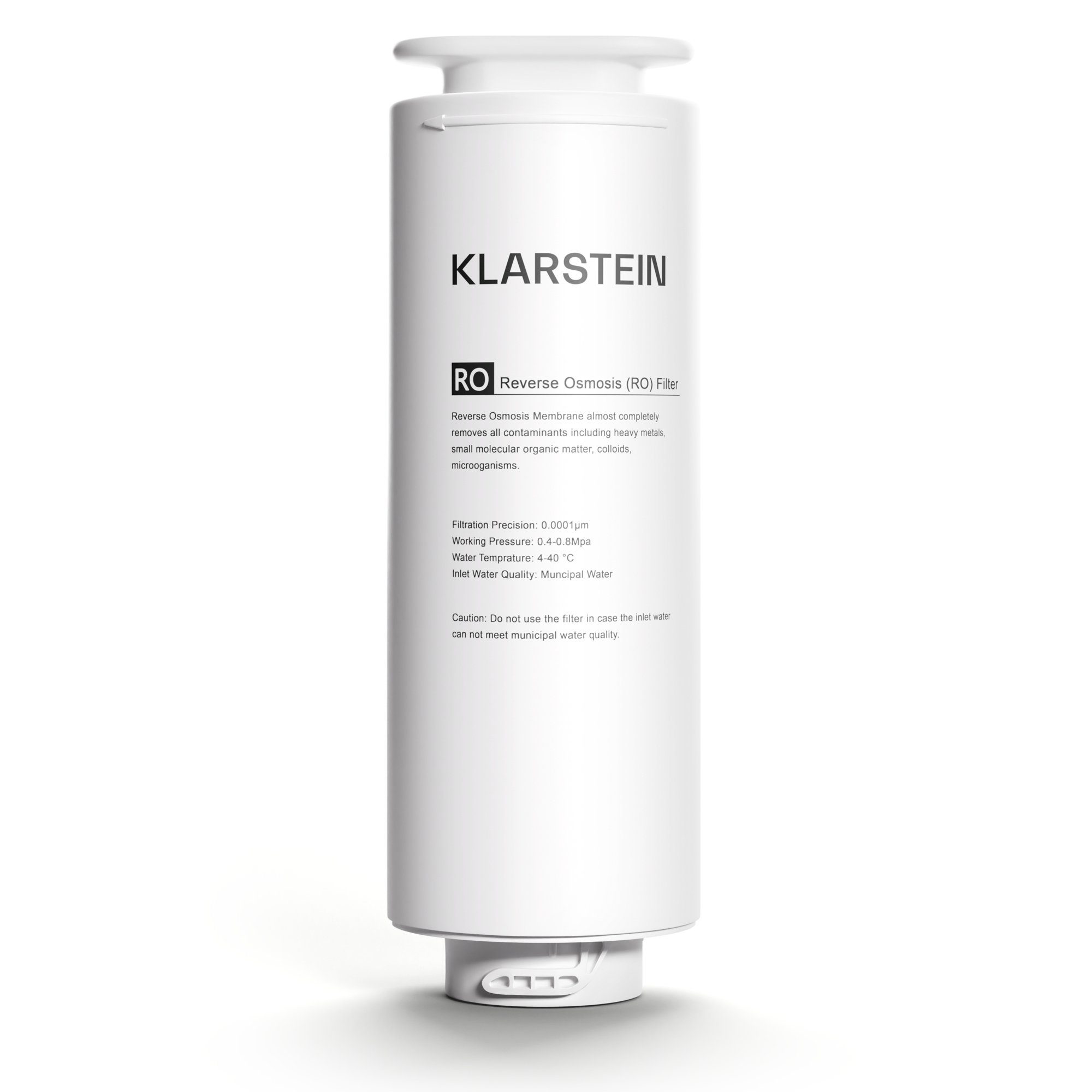 Klarstein Wasserfilter PureLine 400 RO-Filter Zubehör / Ersatz, Zubehör für kompatibel mit Klarstein PureLine 400 Wasserfiltersystem (10045506 & 10045507), Getränke Wasserfilter