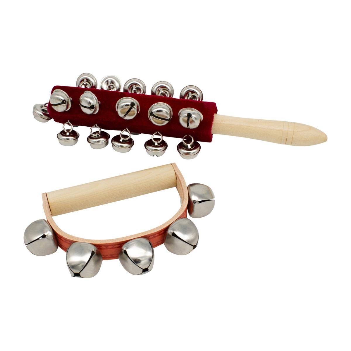 Spielzeug-Arztkoffer GICO Set: Schellenrassel/Schellenstab und Schellenkranz 3850-3852