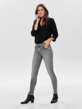 ONLY Skinny-fit-Jeans BLUSH mit ausgefranstem Saum