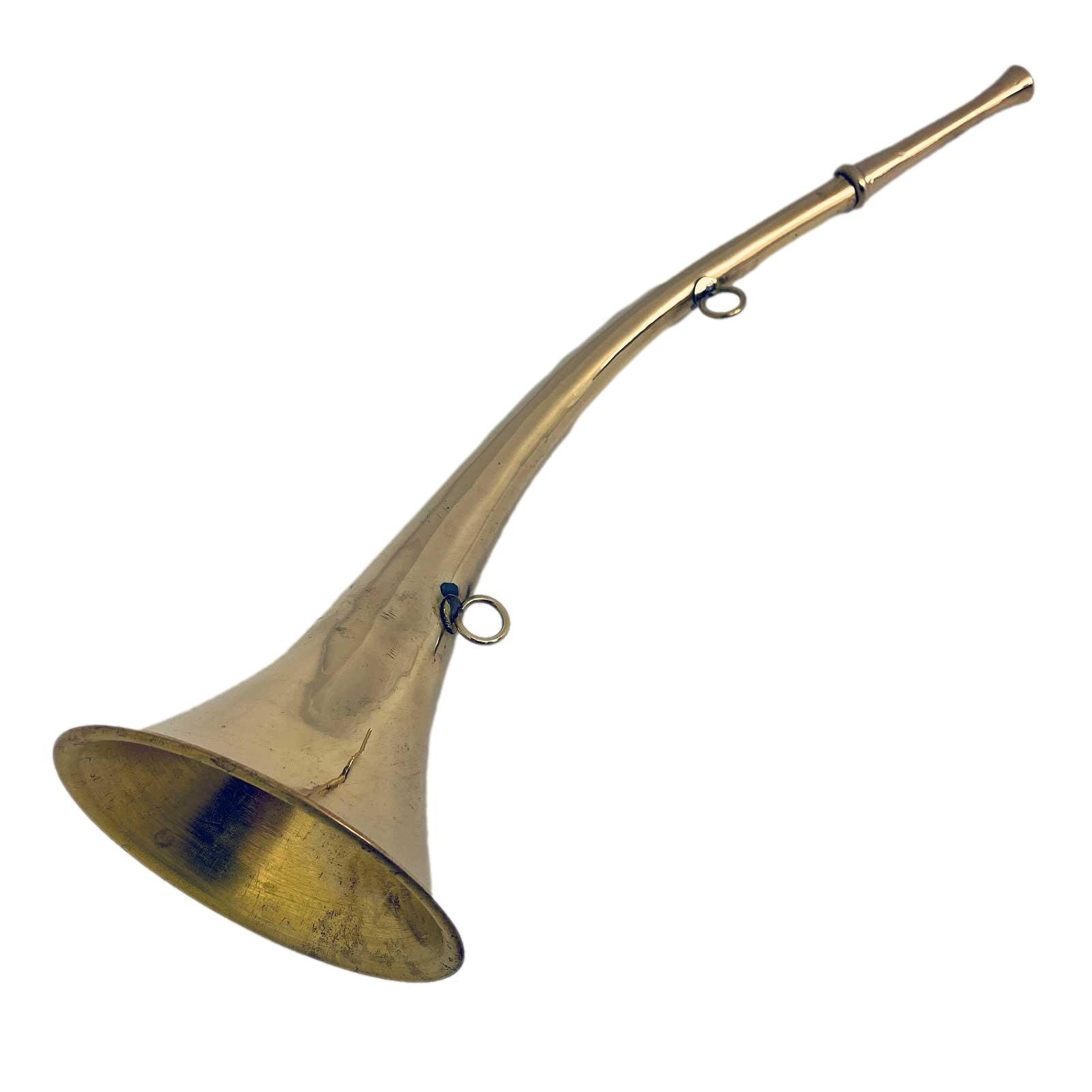 37cm Aubaho Antik- Messing Hörrohr Hörgerät Dekoration Dekoobjekt Hörmaschine Stethoskop