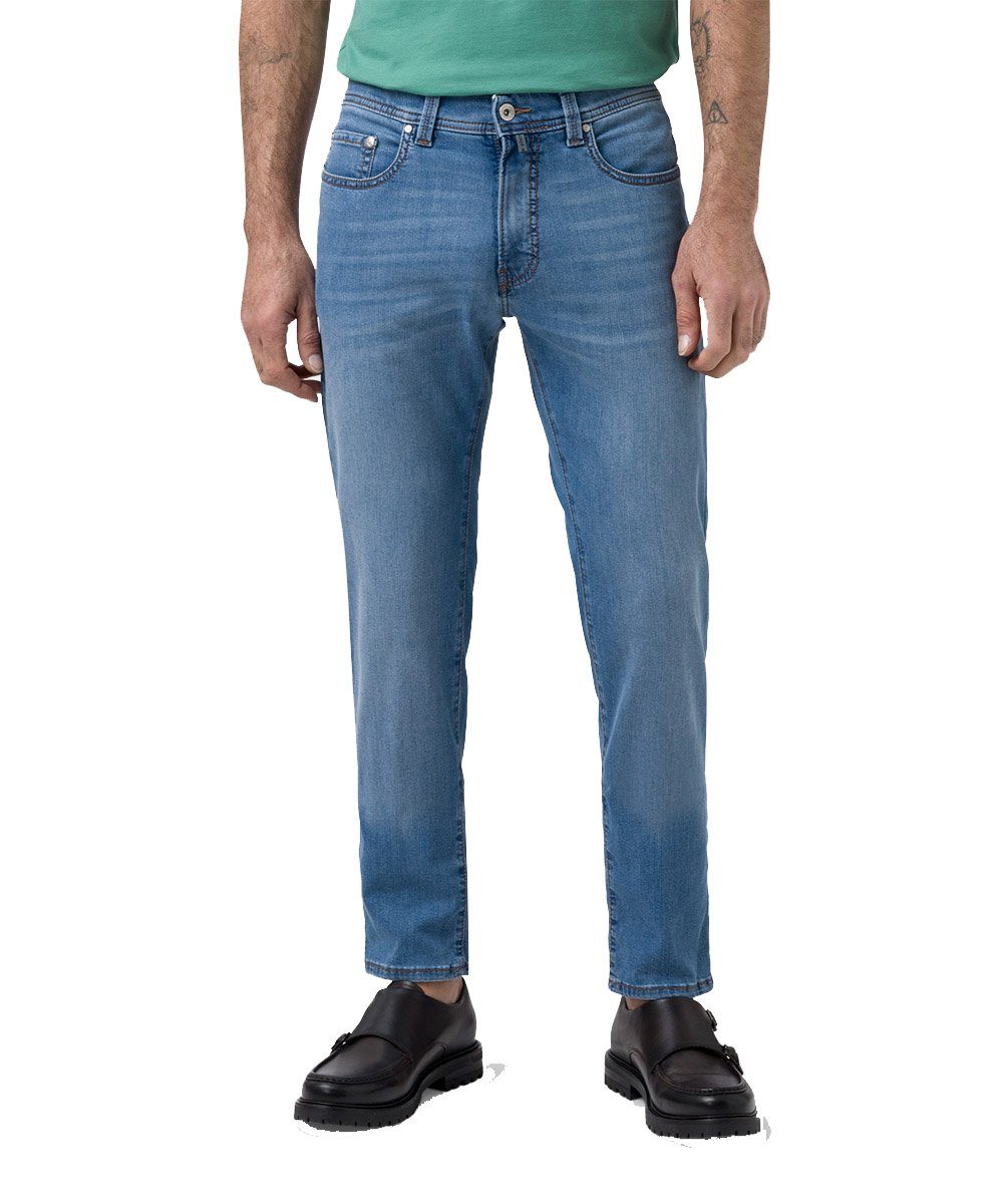 Pierre Lyon futureflex (1-tlg) Jeans Cardin hellblau Cardin Pierre - Tapered 5-Pocket-Jeans