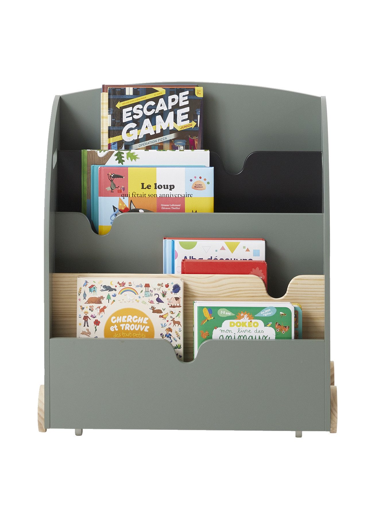 vertbaudet Bücherregal Kinderzimmer Bücherregal mit Rollen günstig online kaufen
