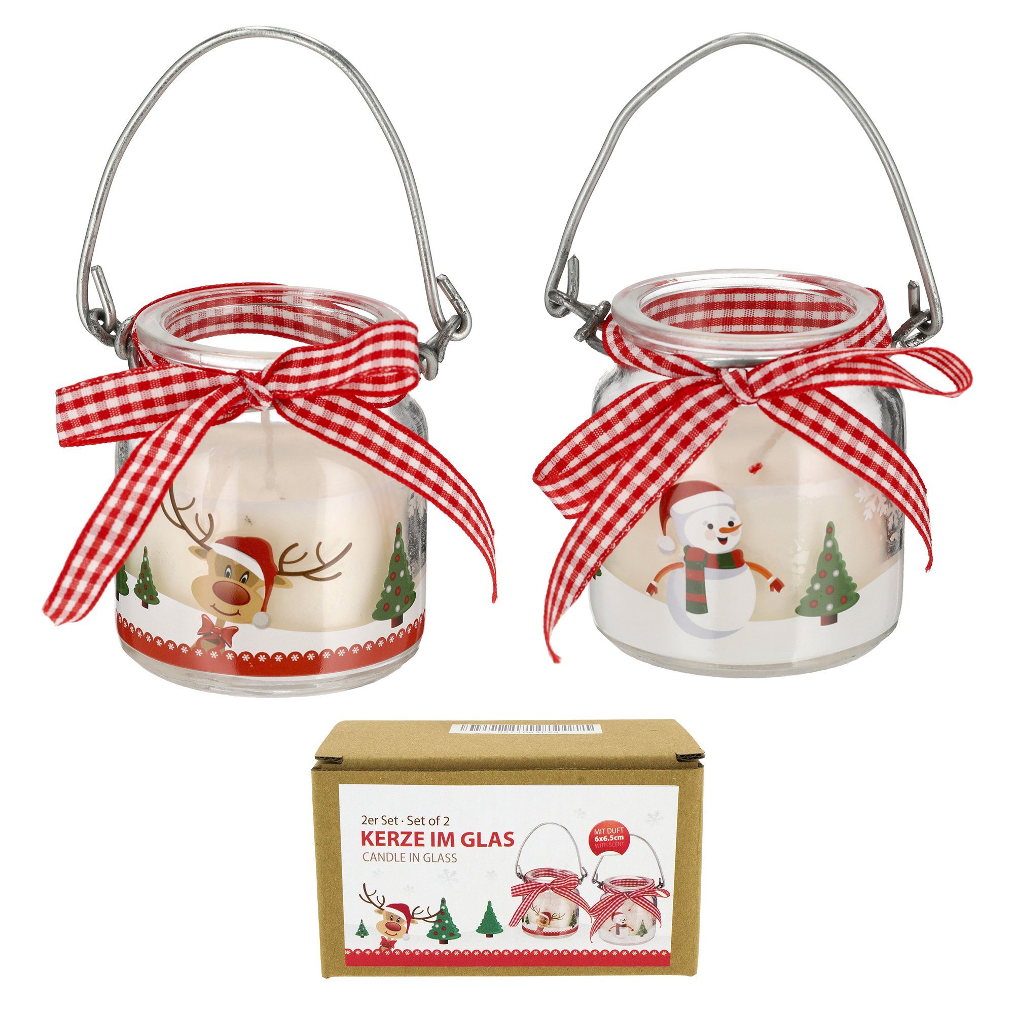 Annastore Duftkerze Set mit 2 Duftkerzen als Geschenk, Duftkerzen im Glas ( günstig online kaufen