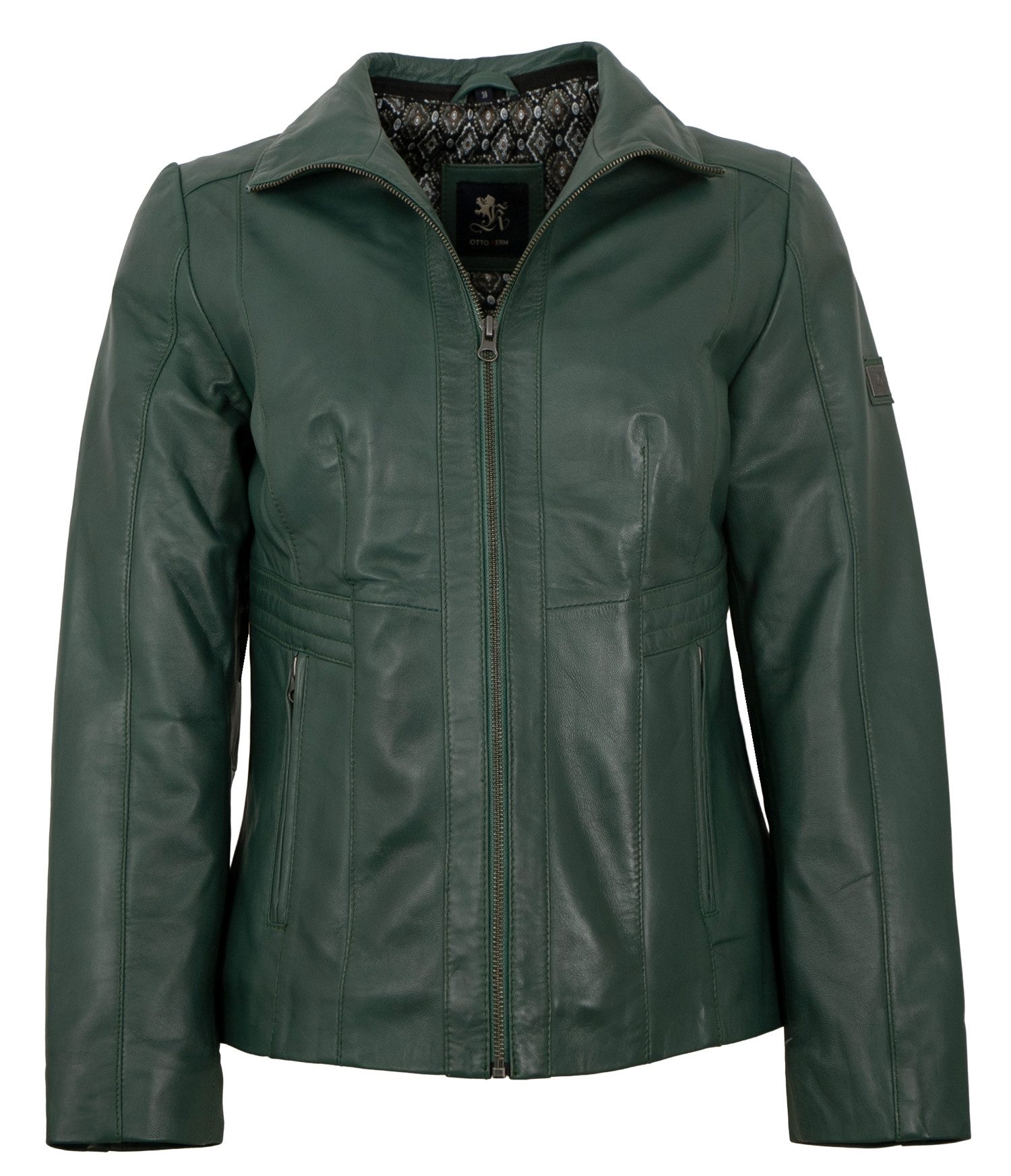 Otto Kern Lederjacke Beate OTTO KERN - Damen Lederjacke Lammnappa grün