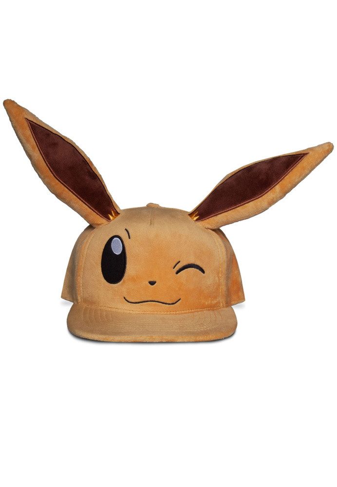 DIFUZED Baseball Cap Pokemon Snapback Cap Winking Evoli