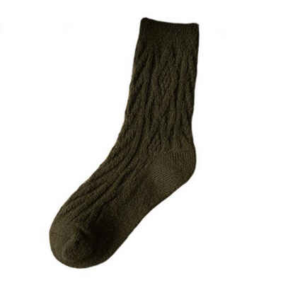 Daisred Freizeitsocken 2 Paar Socken Damen 35 - 38, Winter Warm Wadenstrümpfe (2-Paar)