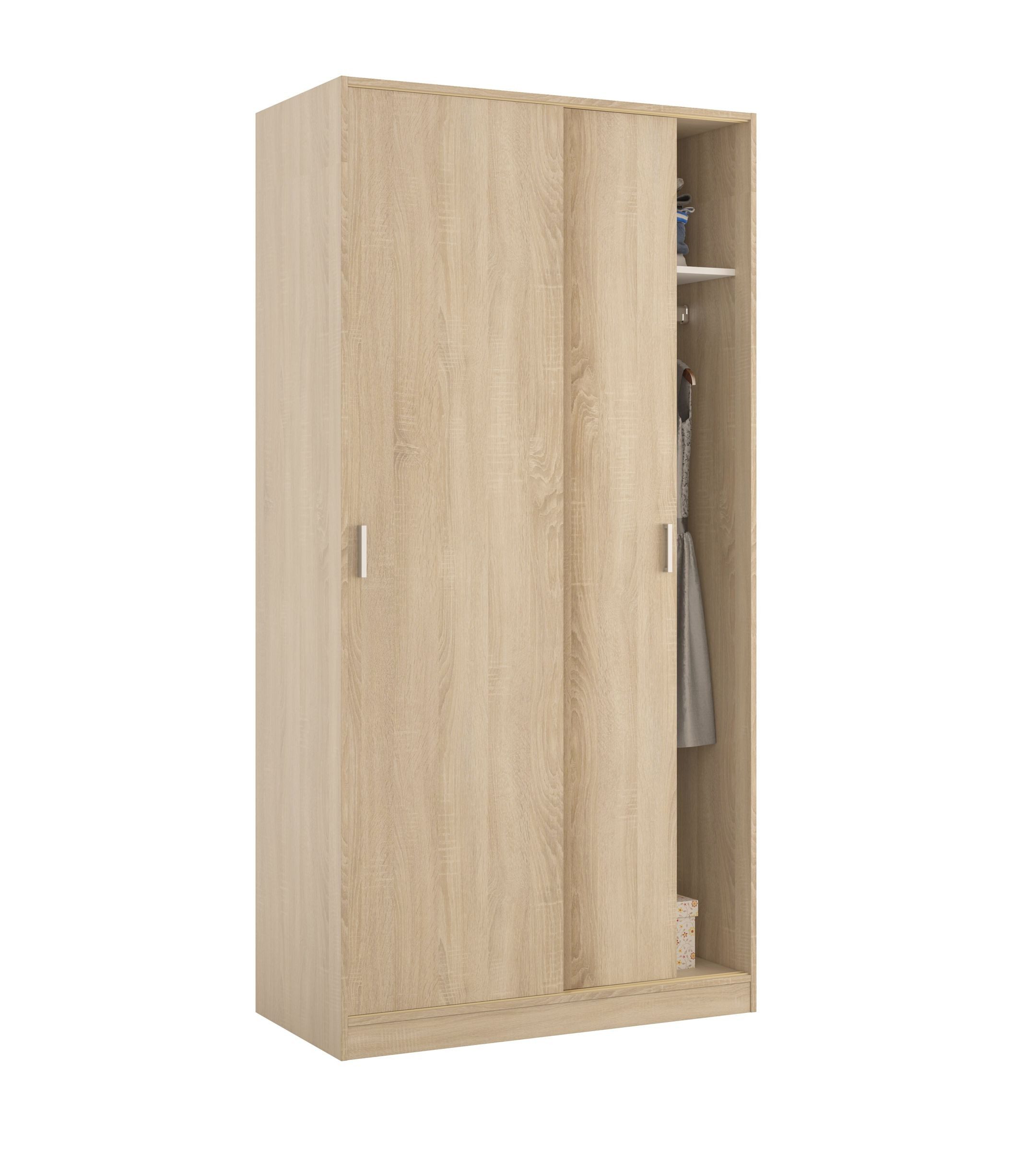 freiraum Schwebetürenschrank MAX in Kanada-Eiche - 100x200x50 (BxHxT)