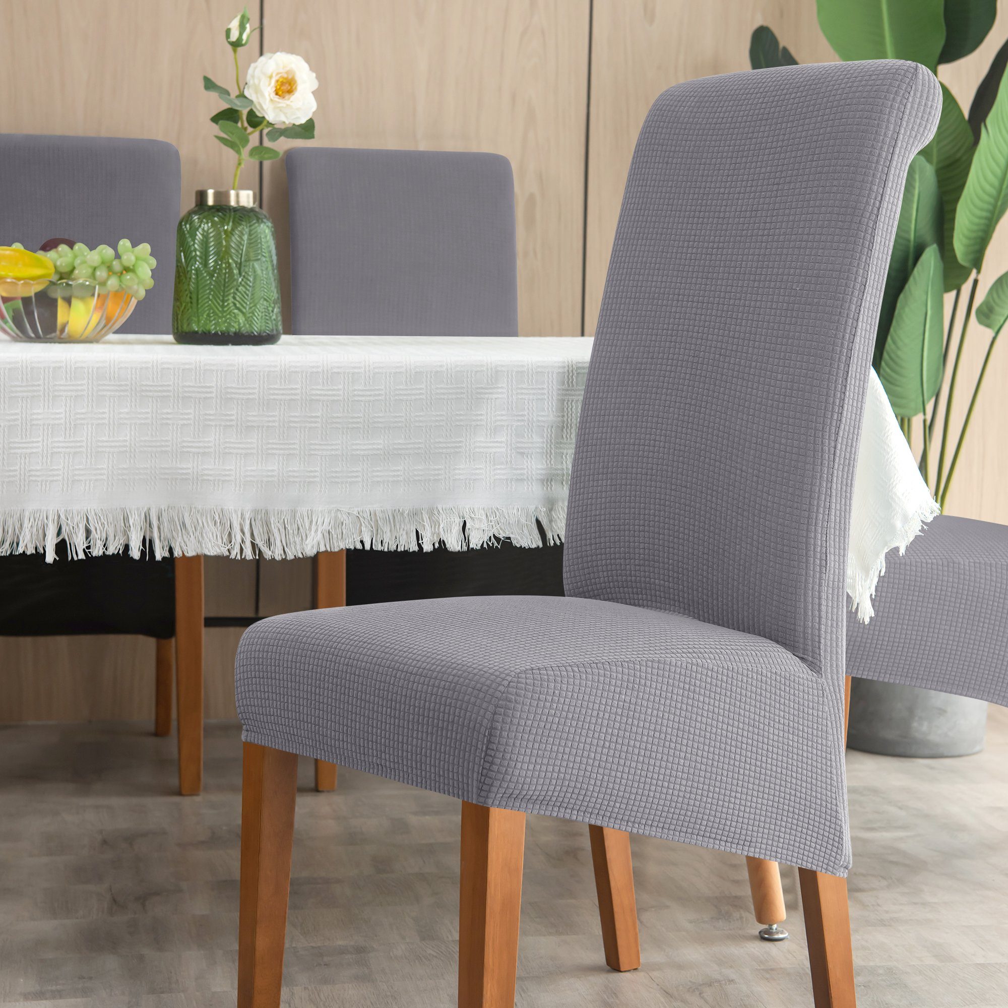 Sitzflächenhusse Universal Stuhlbezug Stretch Stuhlhussen elastische Stretch Husse