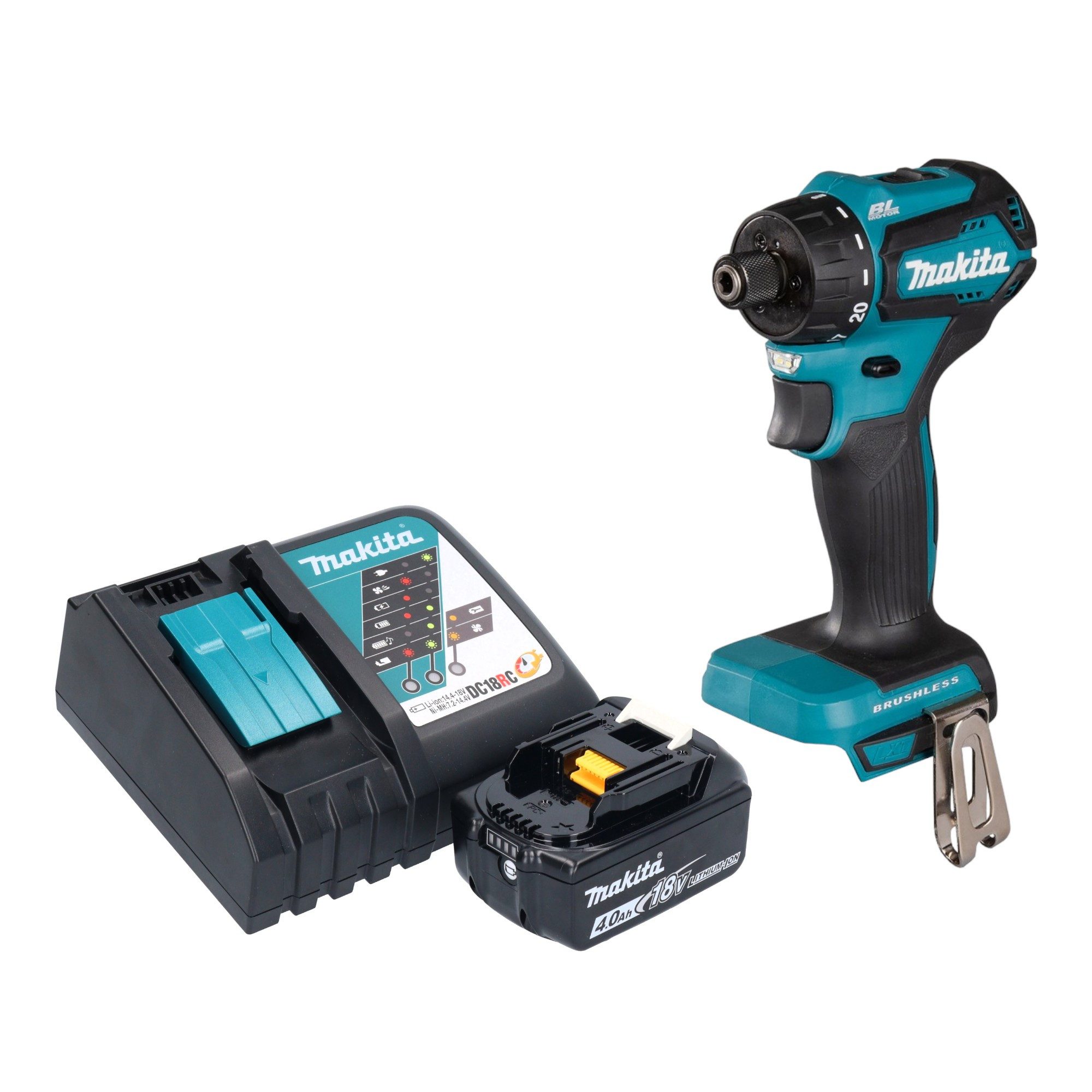 Makita Akku-Schrauber DDF 083 RM1 18 V 40 Nm 1/4'' + 1x Akku 4,0 Ah + Ladegerät