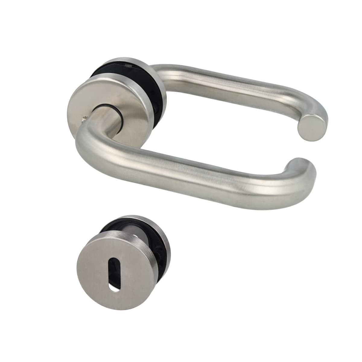 Set De Poignées De Porte Inox Intirilife – Double Côté, Vis Fournies