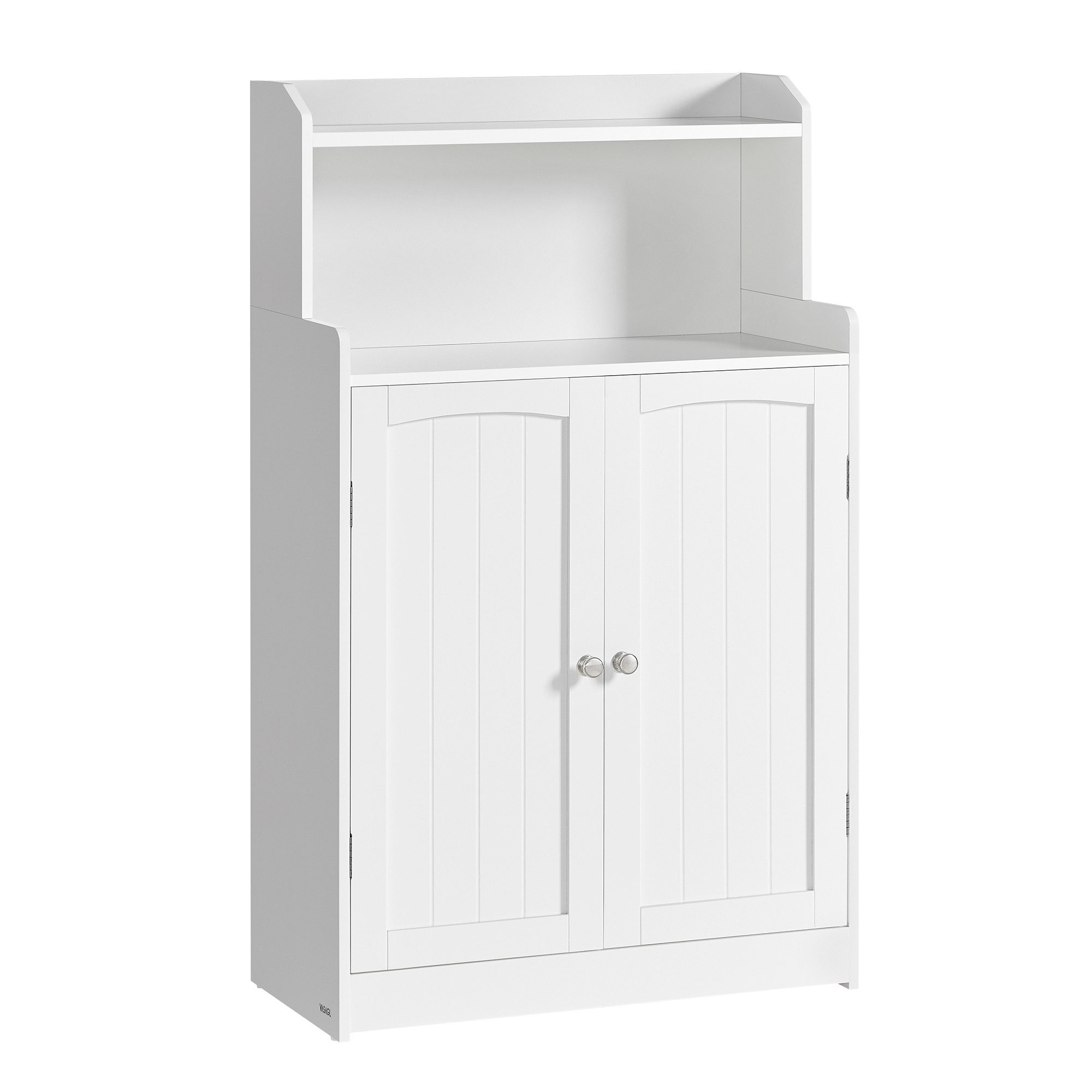 VASAGLE Badkommode Badezimmerschrank Badschrank, 60 x 30 x 100 cm, 2 verstellbare Eingeböden