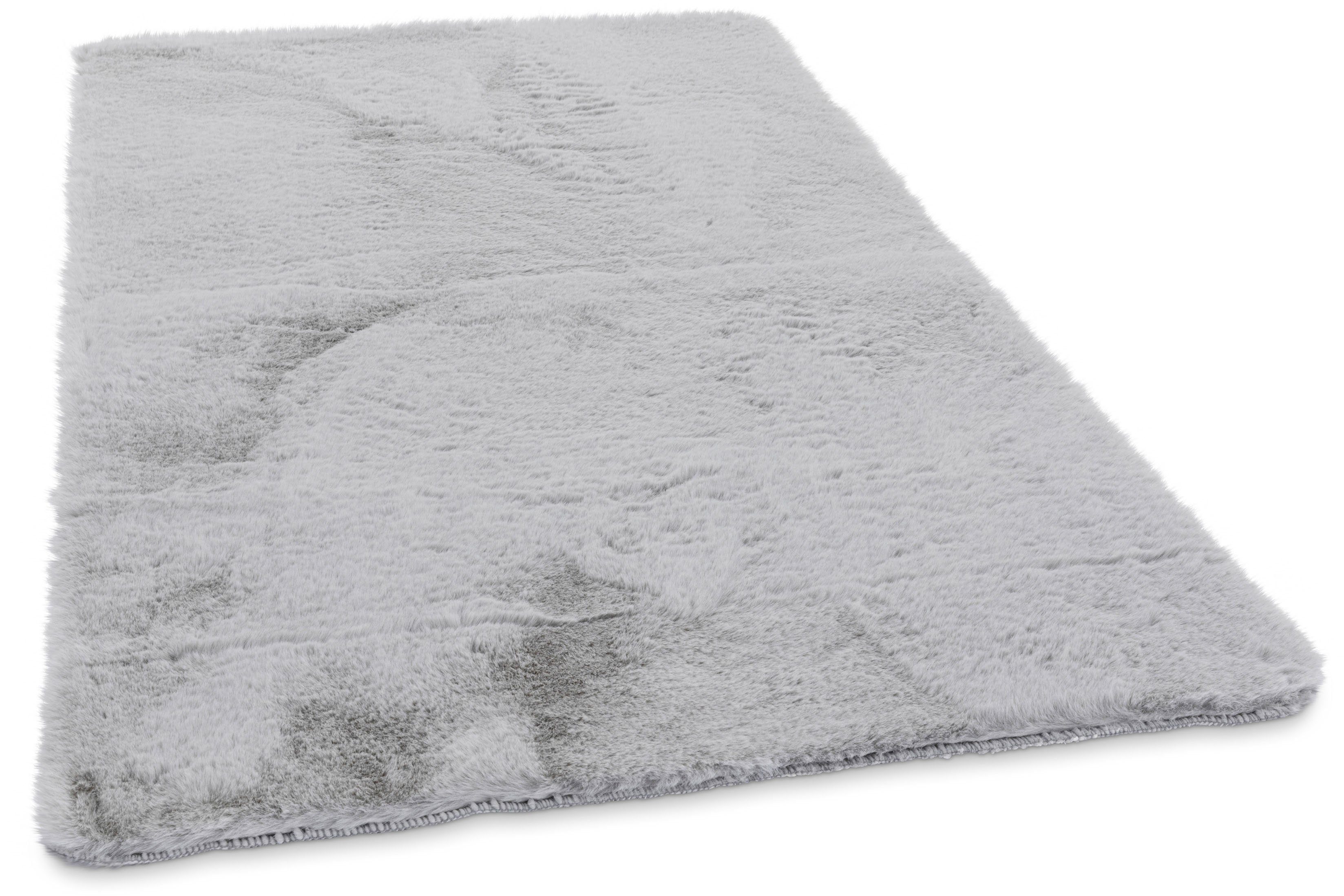 Gino Falcone Badematte Sara, Höhe 25 mm, rutschhemmend beschichtet, fußbodenheizungsgeeignet, Polyester, rechteckig, Badteppich, Fell-Optik, besonders weich, eckig & rund erhältlich