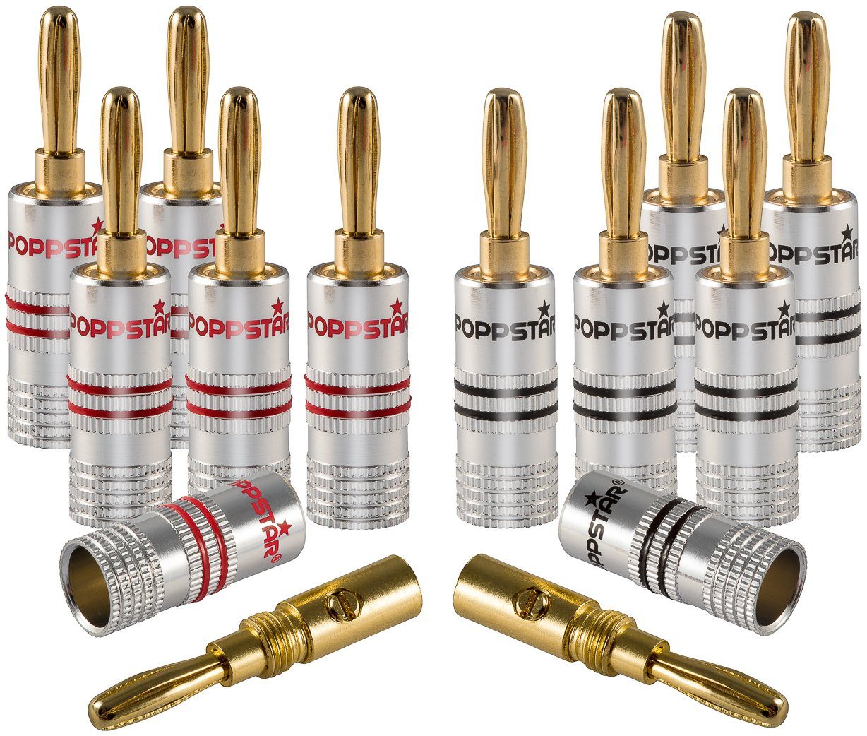 High End Bananenstecker für Lautsprecherkabel (bis 6 mm) Audio-Adapter