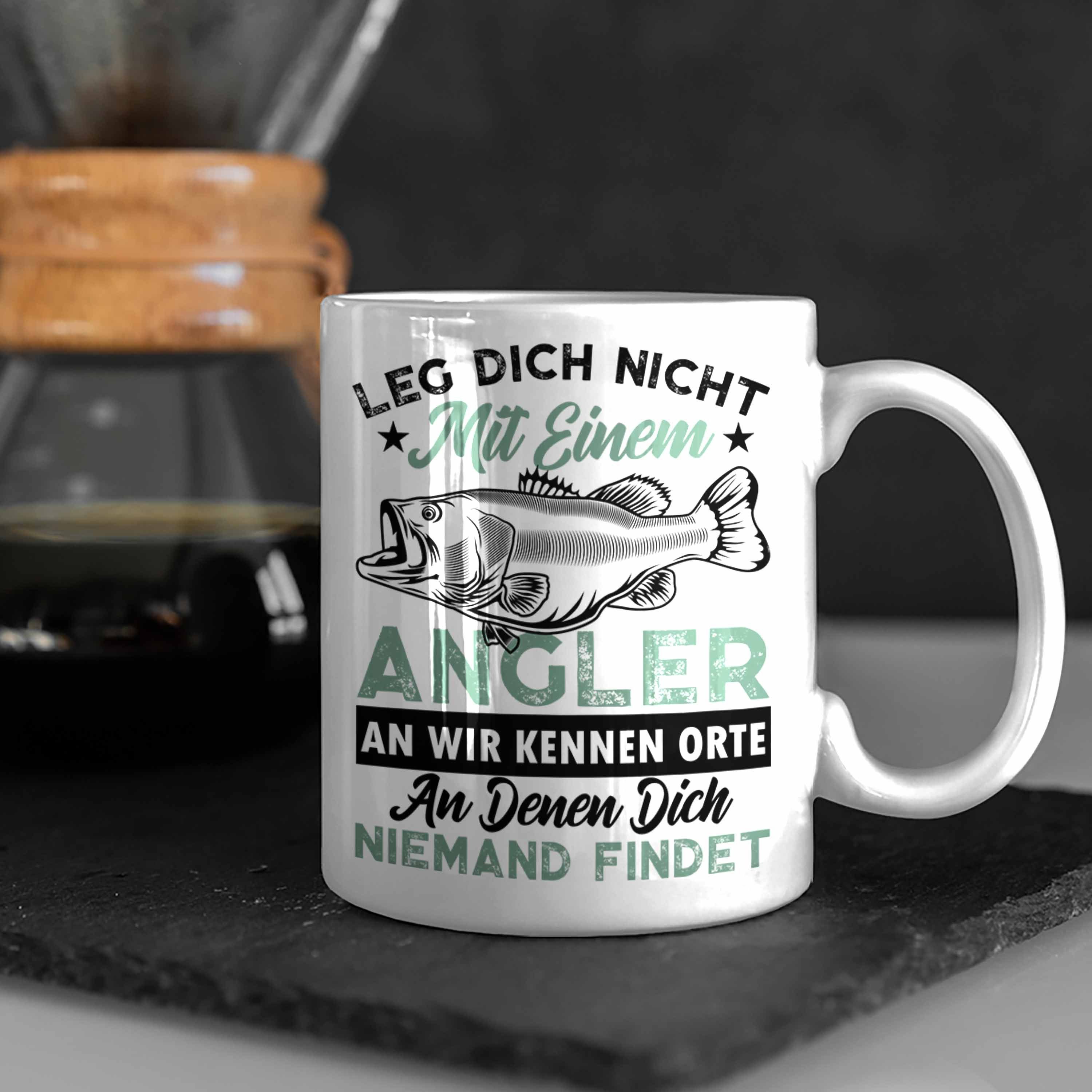 - Fischen zum Trendation Lustiger Fischer Dich Nicht Tasse Geschenkidee Tasse Angeln Spruch Weiss Mit An Angler Einem Leg Trendation