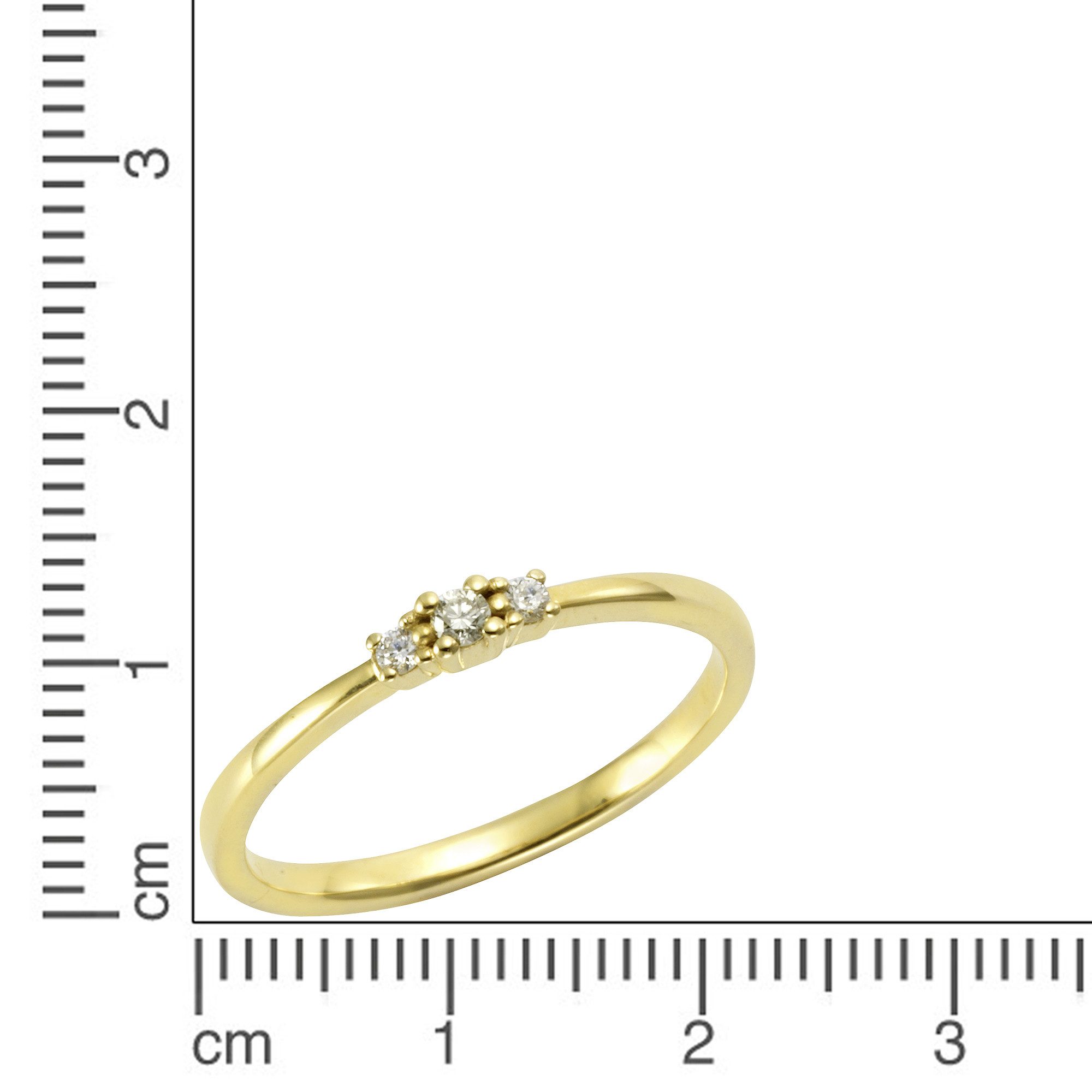 Orolino Fingerring Gold 585 mit 3x günstig online kaufen