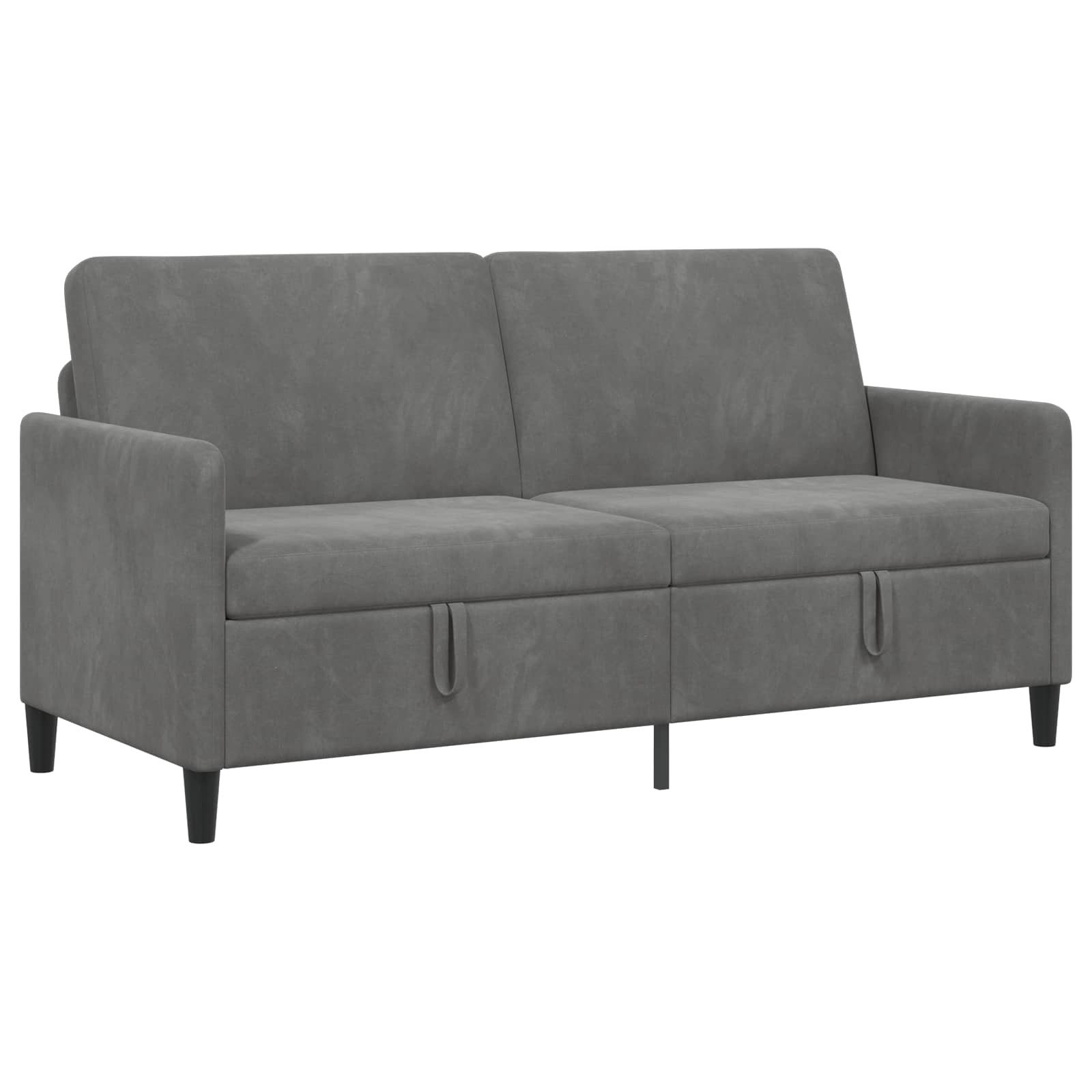 vidaXL Sofa Sofa mit Stauraum Dunkelgrau 172 x 78 x 87 cm Polyester, 1 Teile
