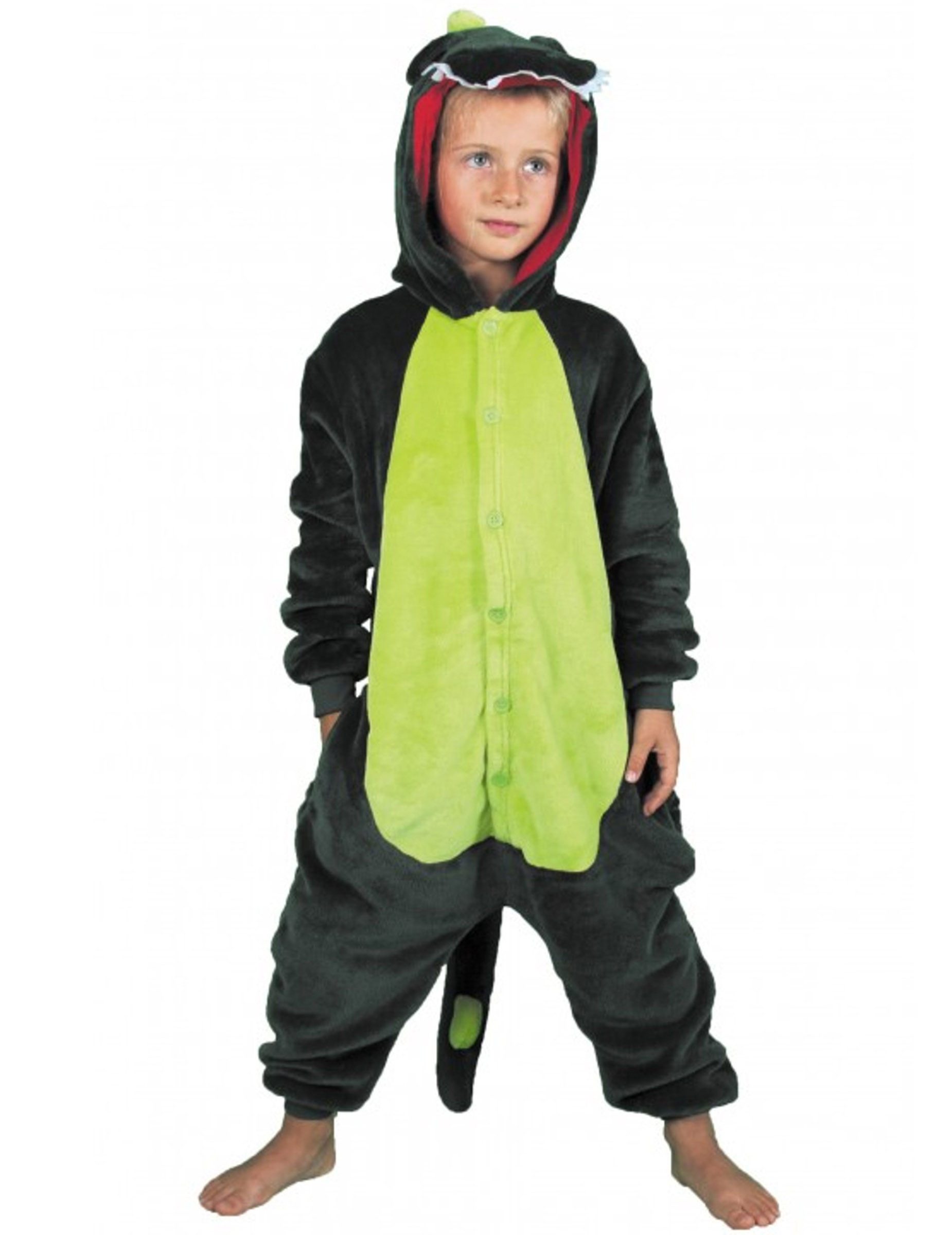 Kostüm Dinosaurier-Overall für Kinder grün