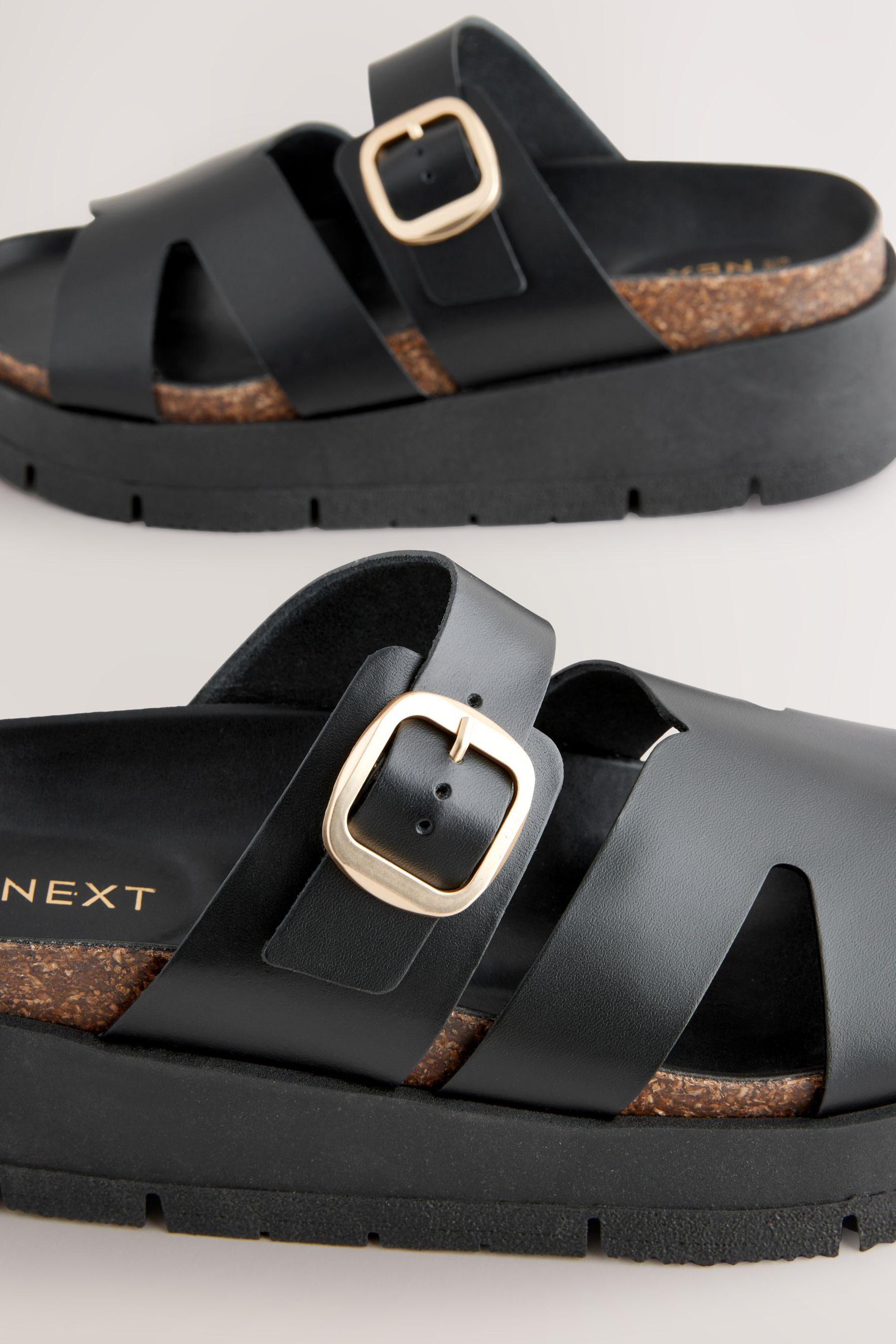 Next Forever Comfort® Keilabsatzschuh mit Riemen Pantolette (1-tlg)