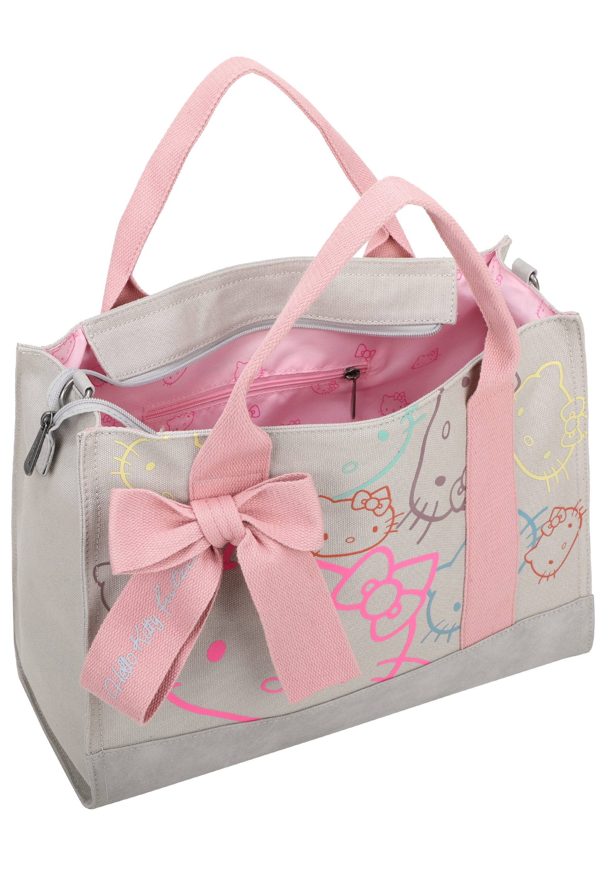 Fritzi aus Preußen Henkeltasche Tote Bag Canvas Limited Outline, mit Hello Kitty-Print