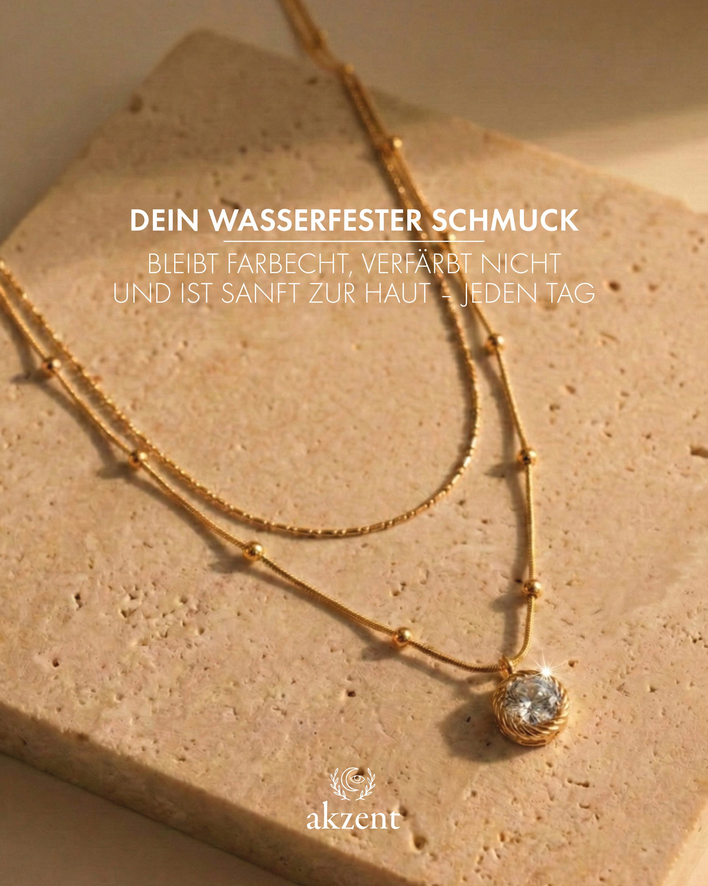 AKZENT Kette mit Anhänger wasserfest