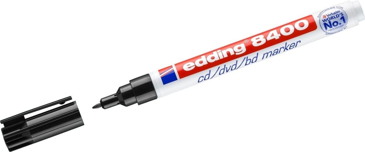 Permanentmarker CD-Marker edding 8400 ca. 0,5-1mm schwarz