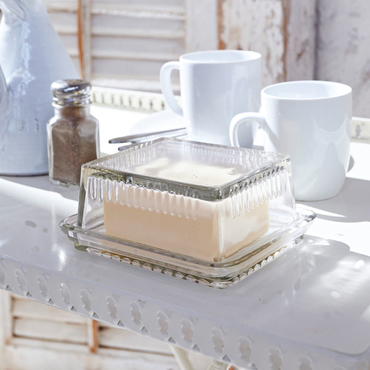Mirabeau Butterdose Butterdose Durham klar, Glas