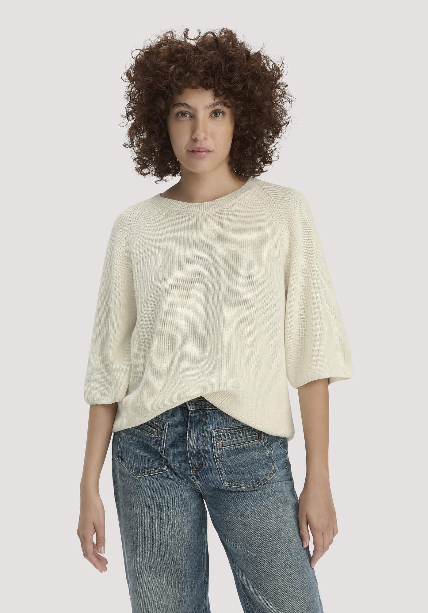 Hessnatur Strickpullover aus reiner Bio-Baumwolle (1-tlg)