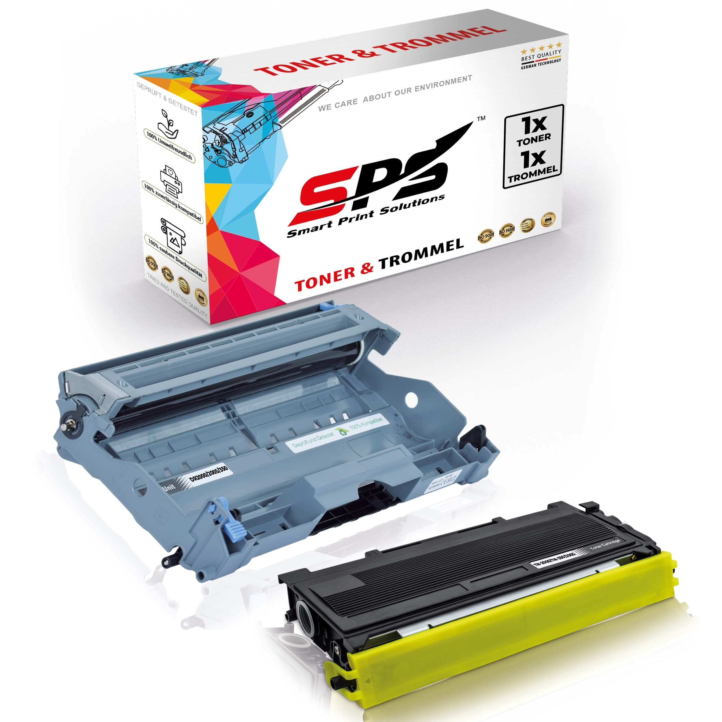 SPS Tonerkartusche Kompatibel für Brother MFC-7420N DR-2000 TN-2000, (2er Pack)