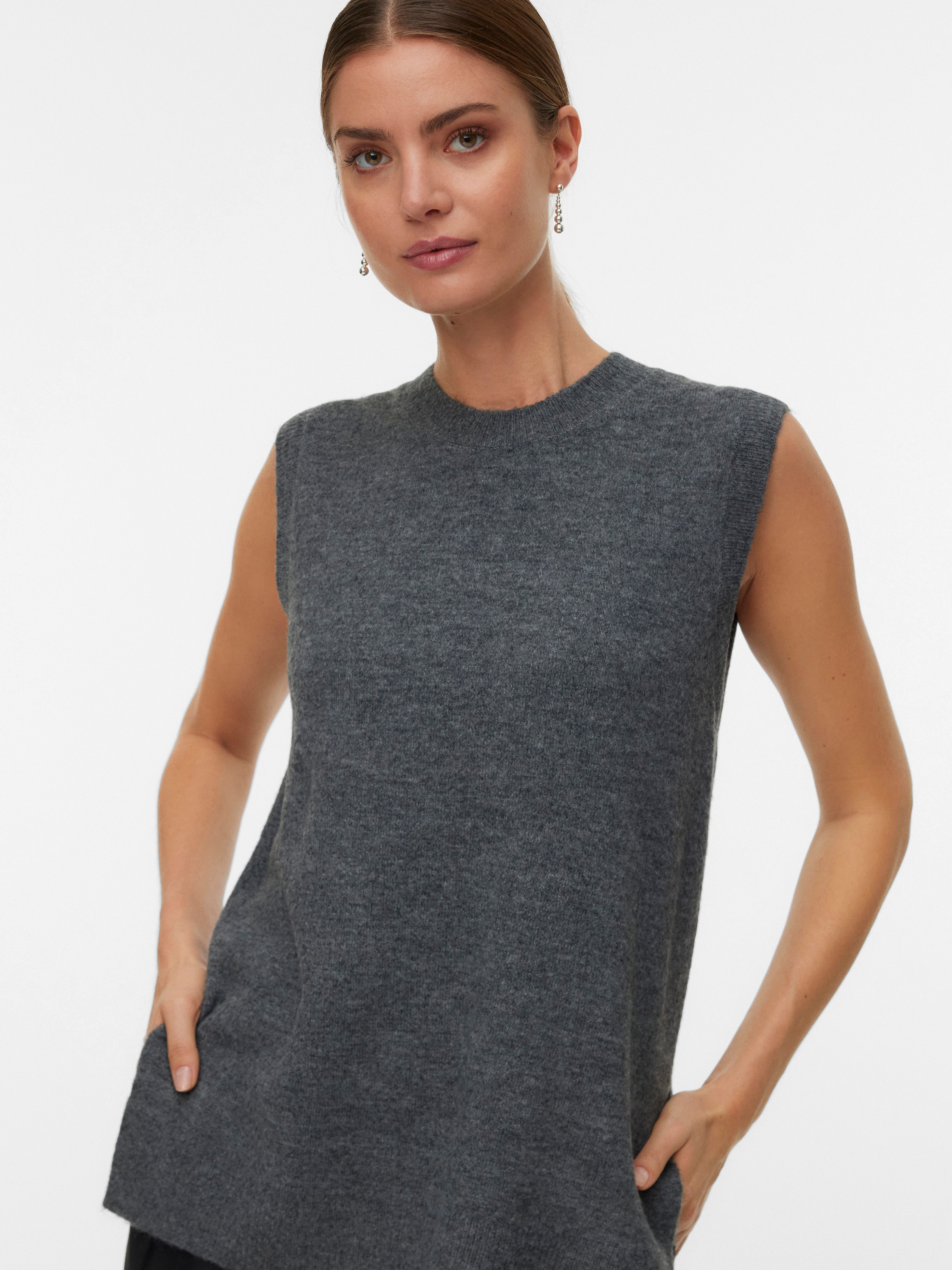 Vero Moda Pullunder VMLEFILE SL O-NECK günstig online kaufen