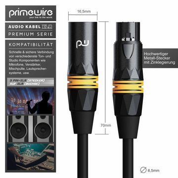 Primewire Audio-Kabel, XLR, XLR Stecker, XLR Buchse (500 cm), XLR Audiokabel - NF-Audiokabel - 5m