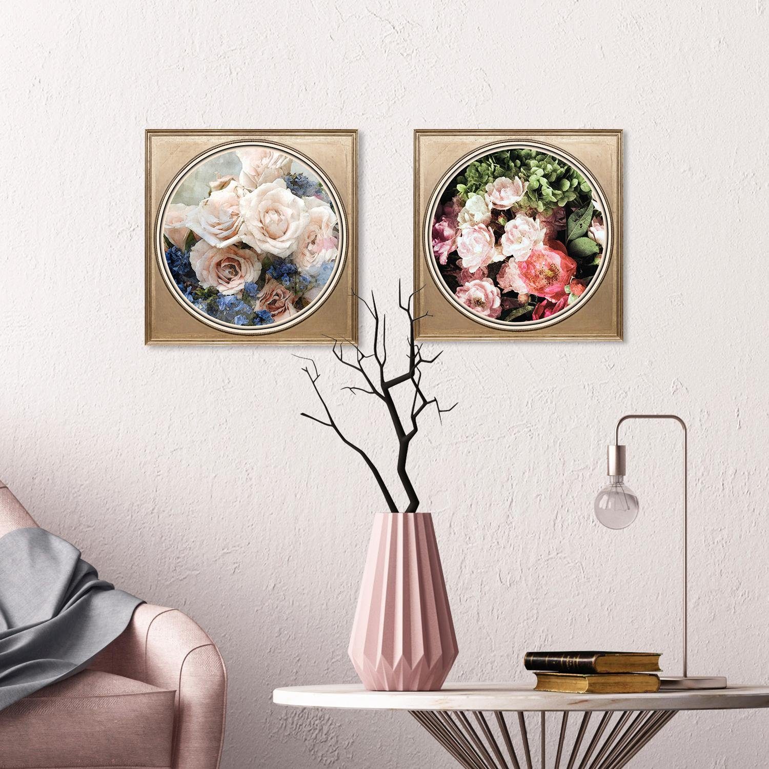 wandbild romantisch rosen