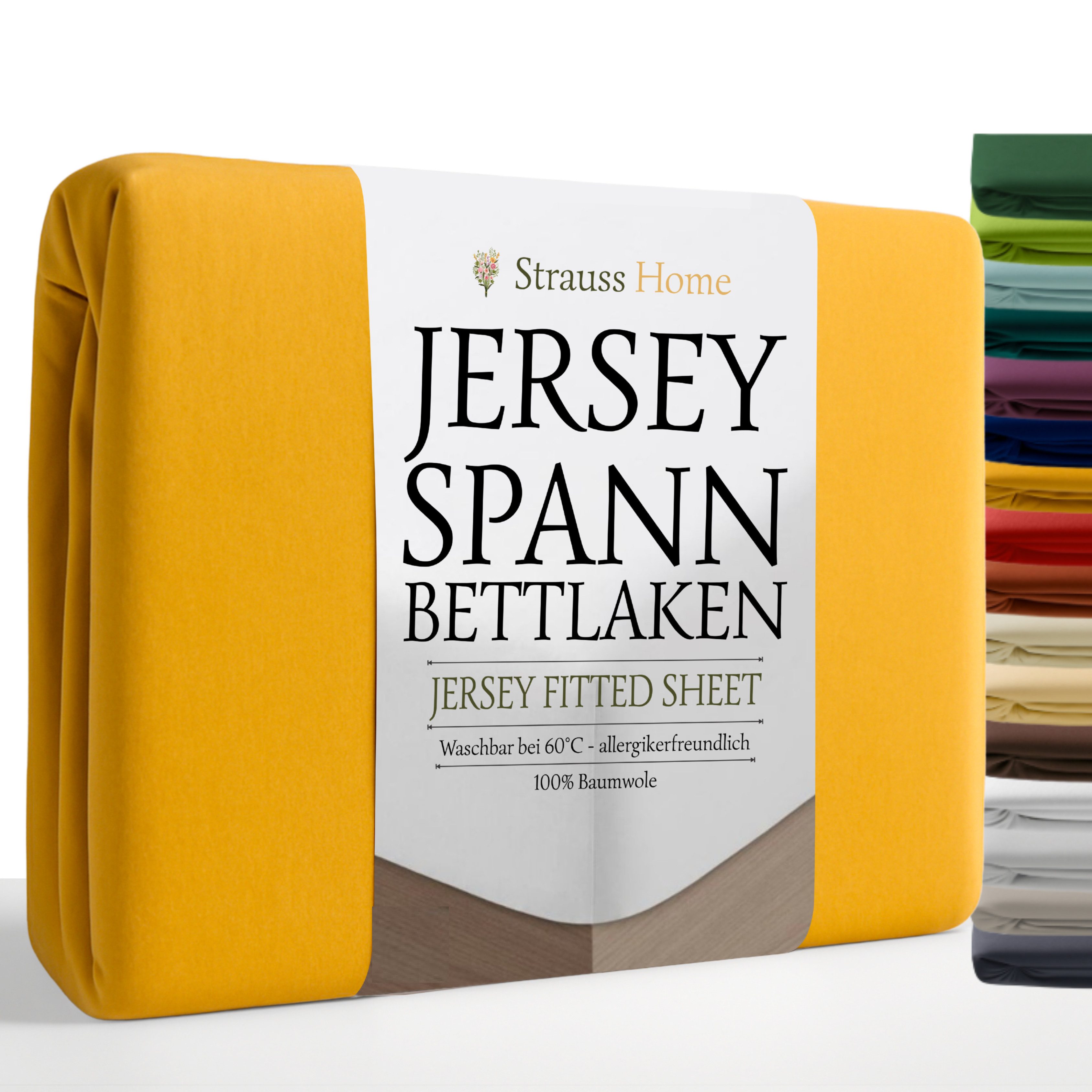 Strauss Home Spannbettlaken Premium, Gummizug: Rundumgummi, 150gr/m2 Premiu günstig online kaufen