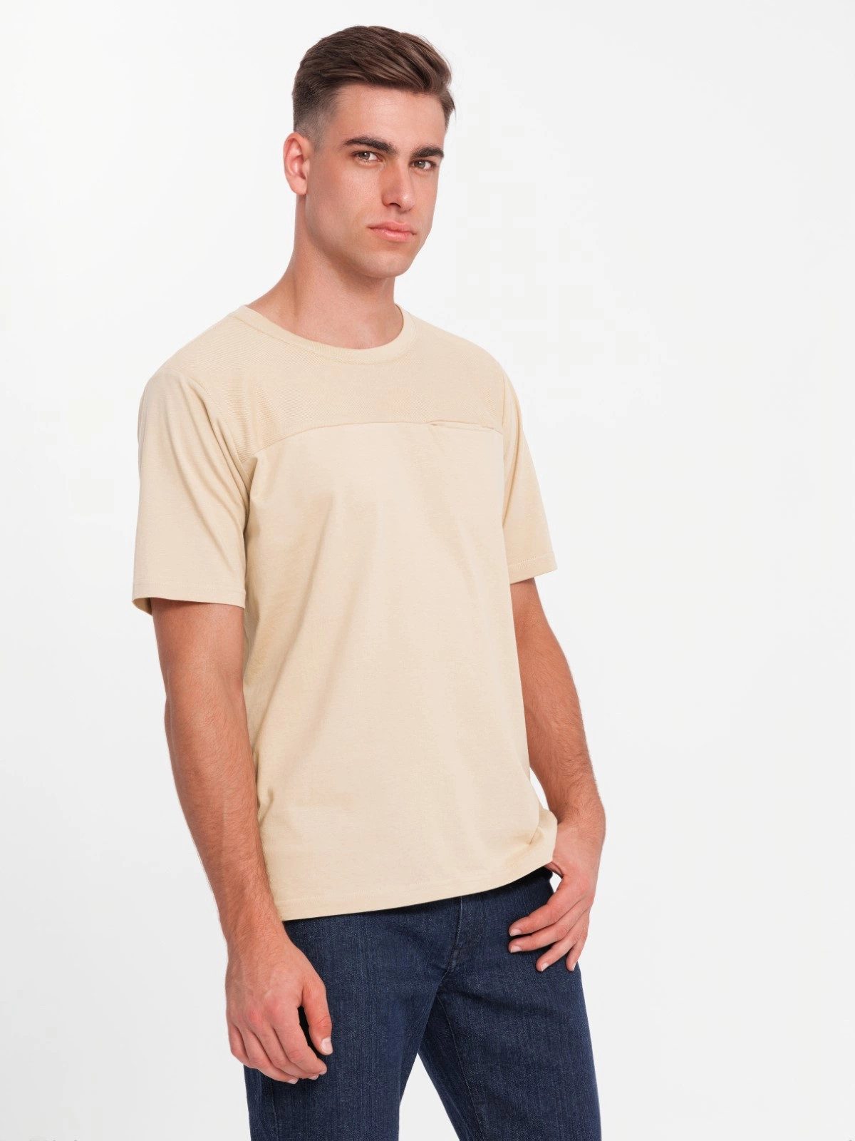 OMBRE T-Shirt Herren-T-Shirt LOOSE FIT mit günstig online kaufen