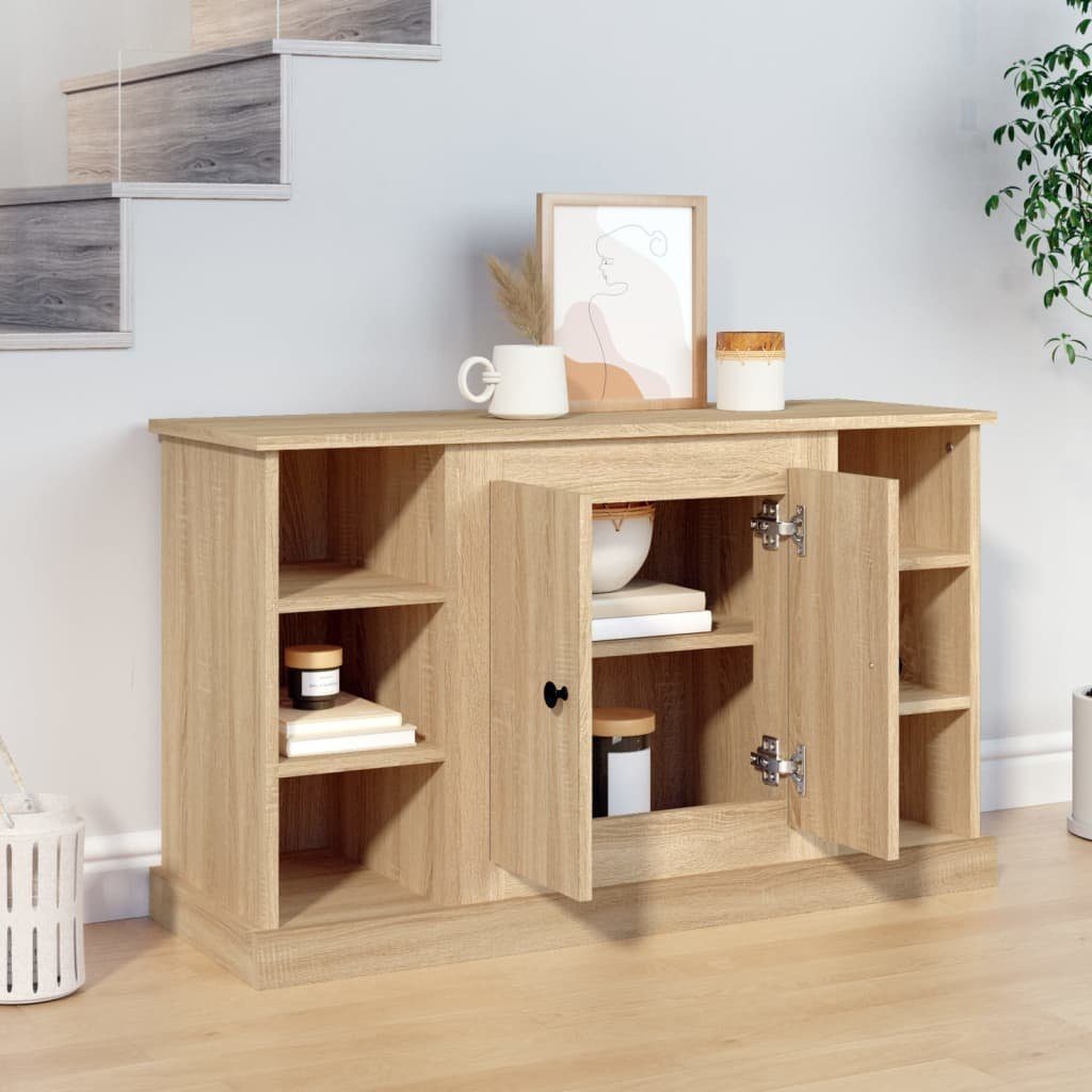 vidaXL Kommode NA Sideboard Sonoma Eiche 100x35,5x60 cm Spanplatte Kommode
